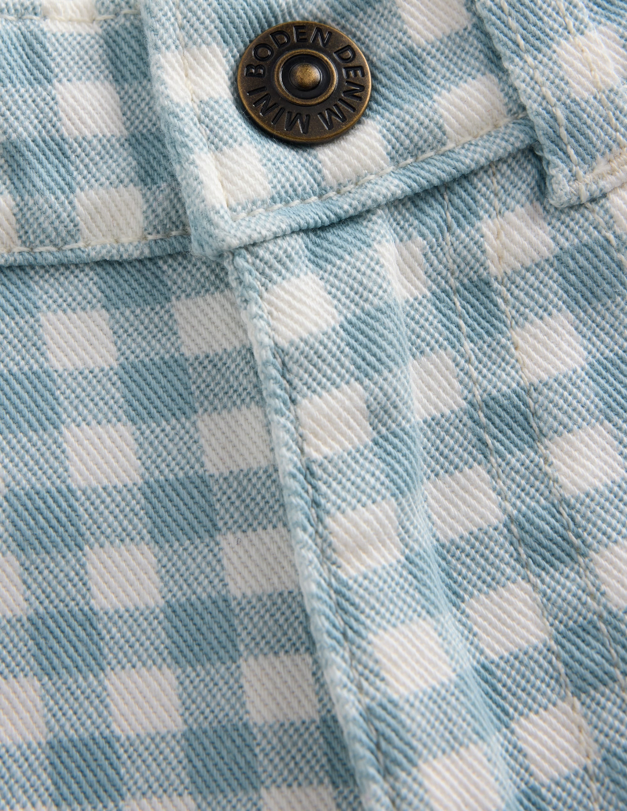 Capri Pants-Blue Gingham - Image 6