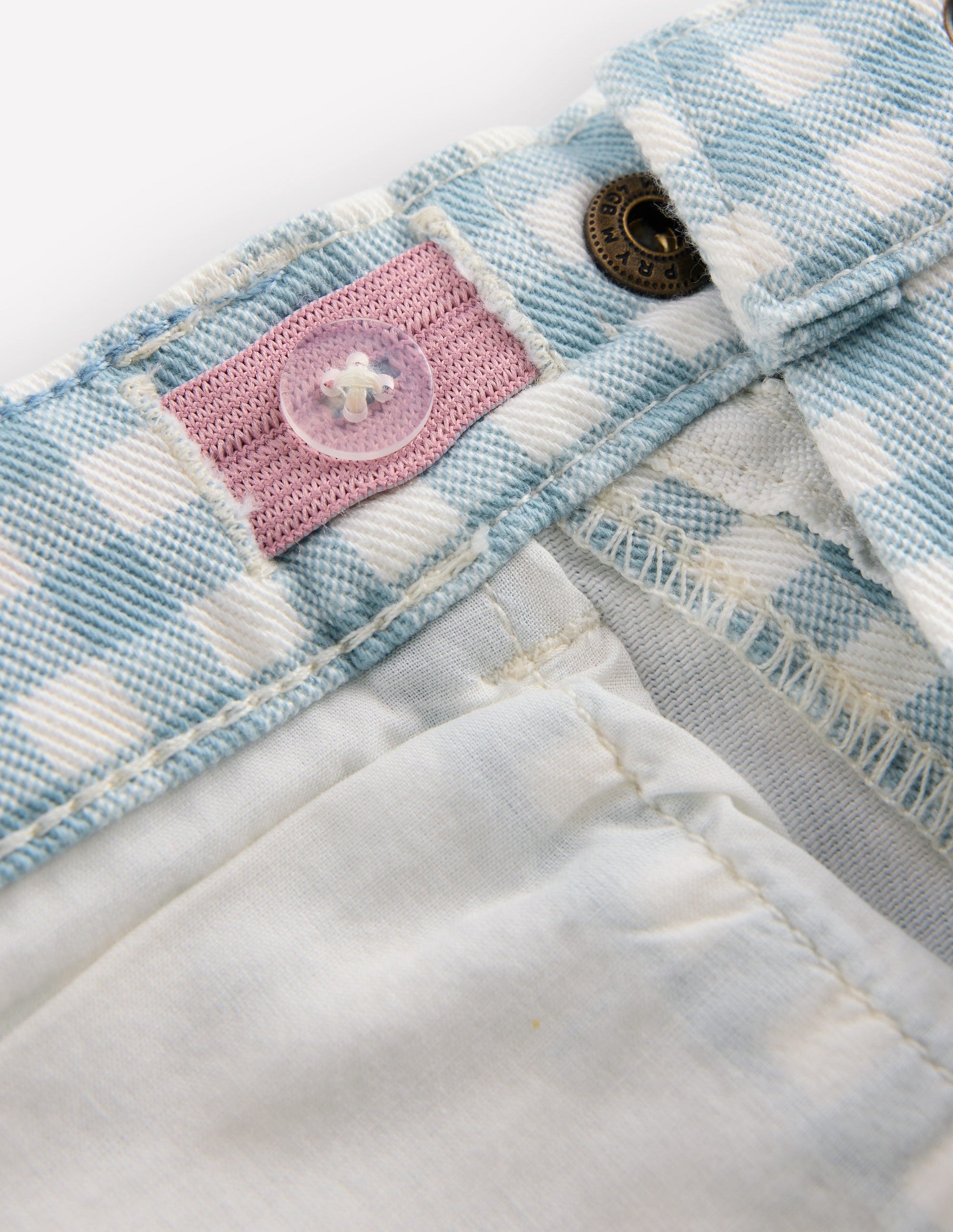 Capri Pants-Blue Gingham-7
