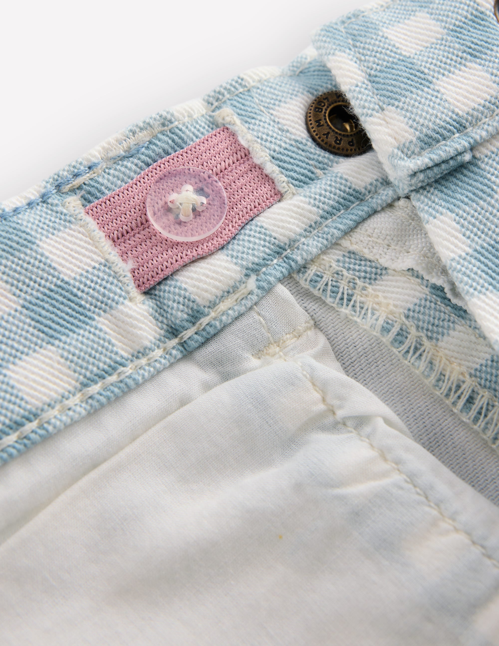 Capri Pants-Blue Gingham - Image 7