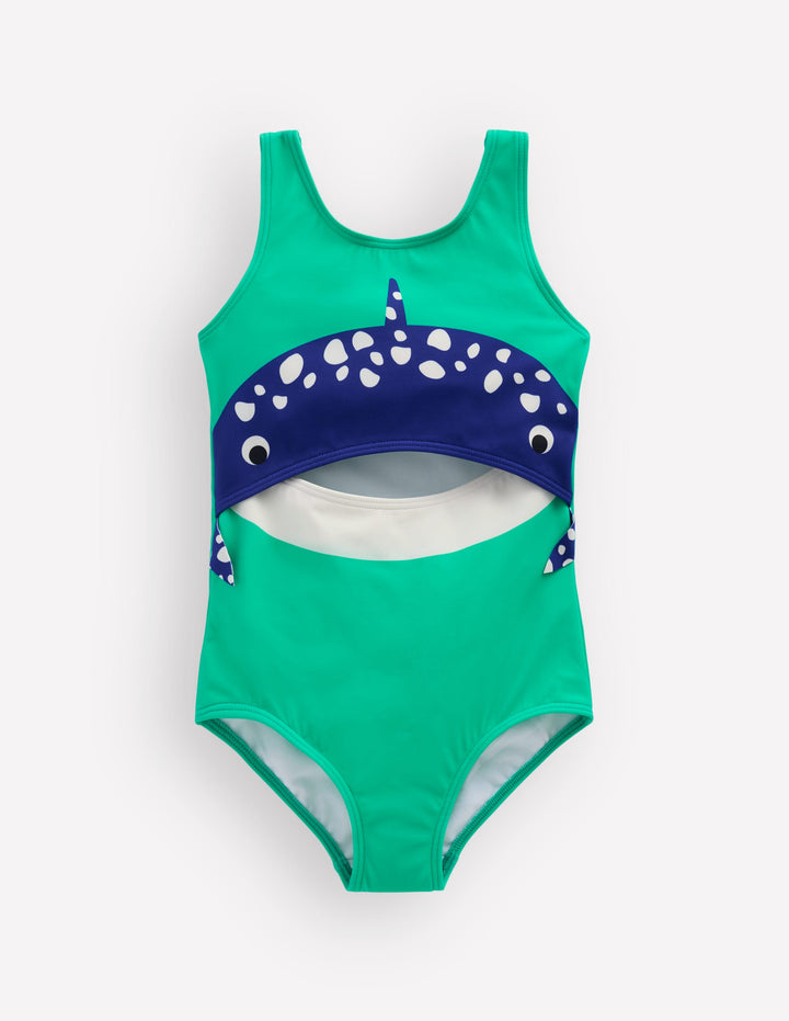 Fun Cut-out Swimsuit-Whale