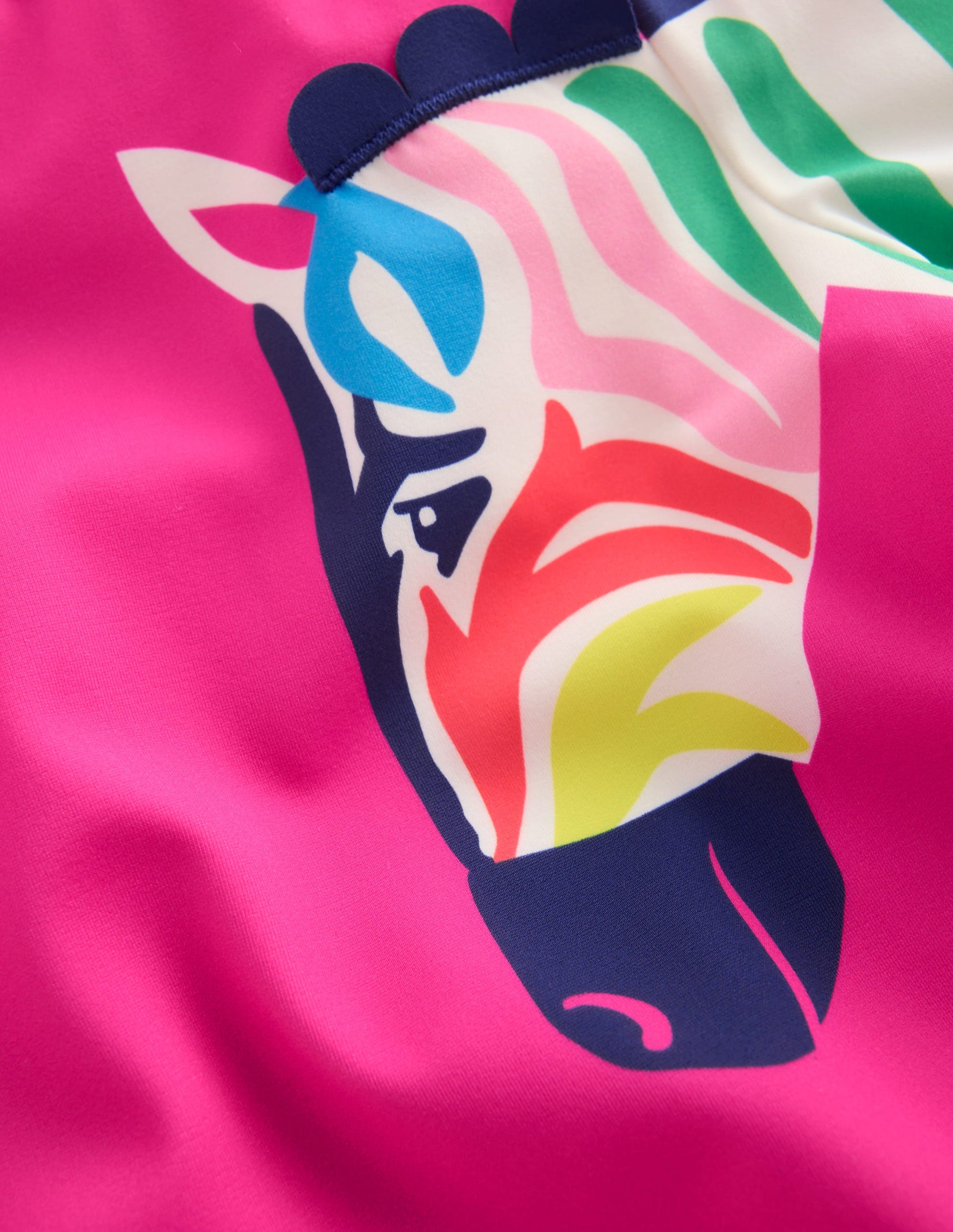 Appliqué Rash Vest Set-Raspberry Pink Zebra-3