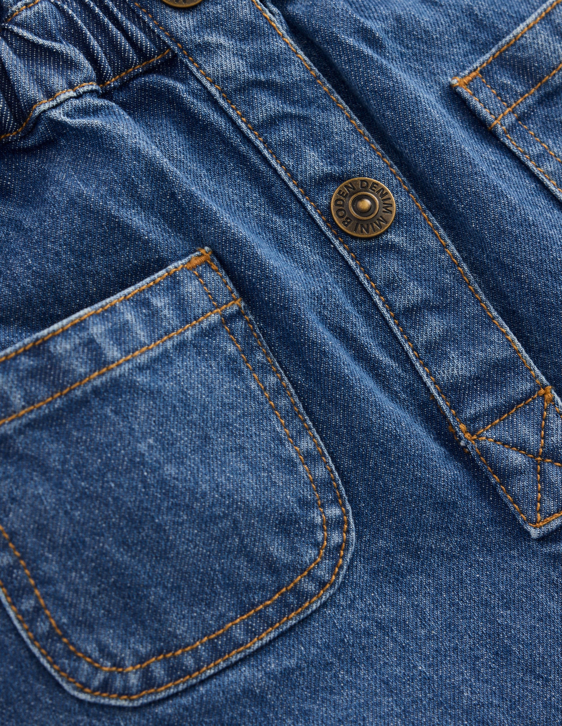 Embroidered Playsuit-Mid Vintage Embroidered Denim-3