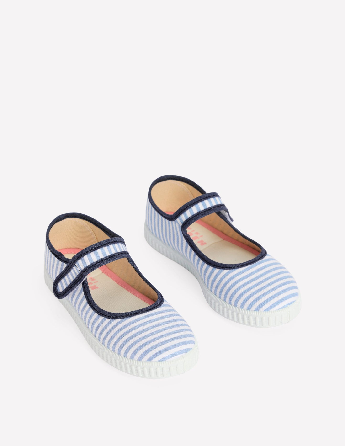 Canvas Mary Janes-Stripe