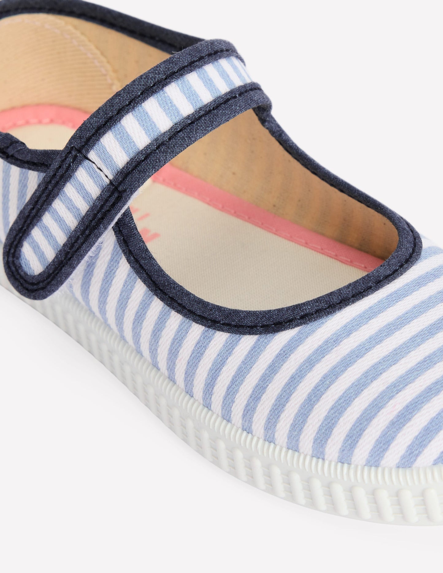 Canvas Mary Janes-Stripe