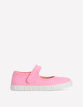 Canvas Mary Janes-Pink