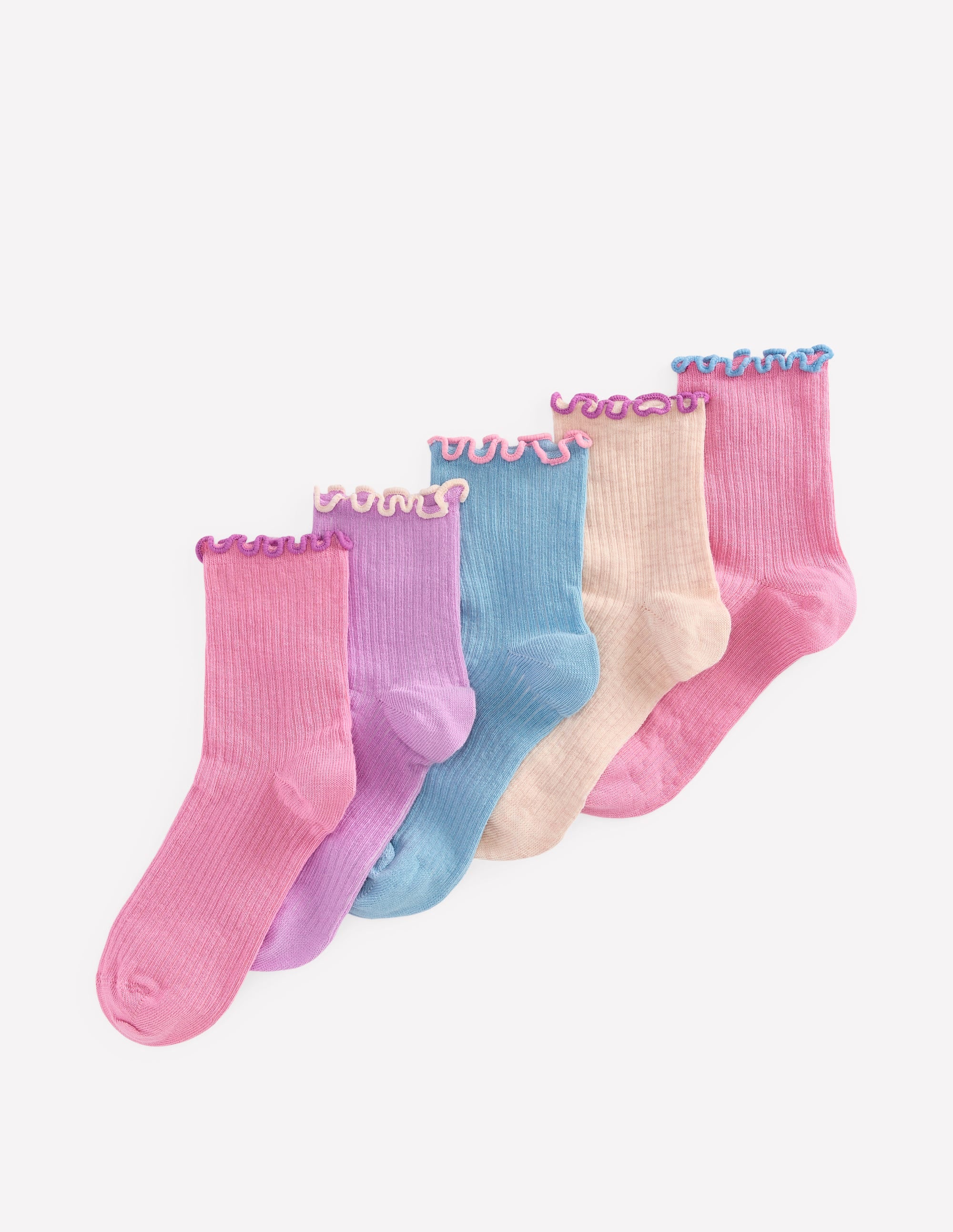 5-Pack Frill Socks-Multi spring - Image 1