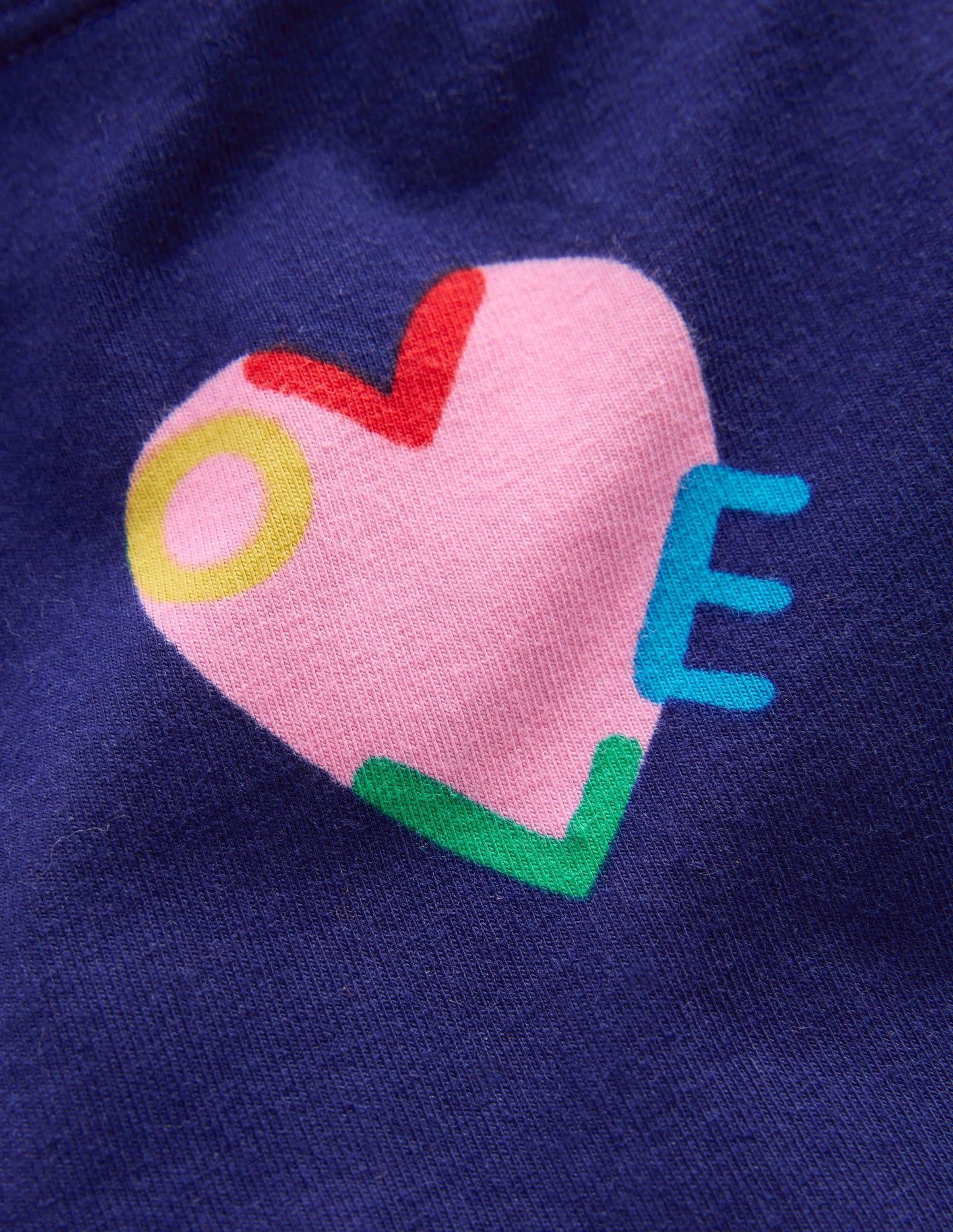 Cartwheel Shorts-Navy Love Hearts