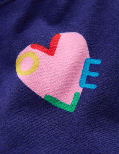 Cartwheel Shorts-Navy Love Hearts-4