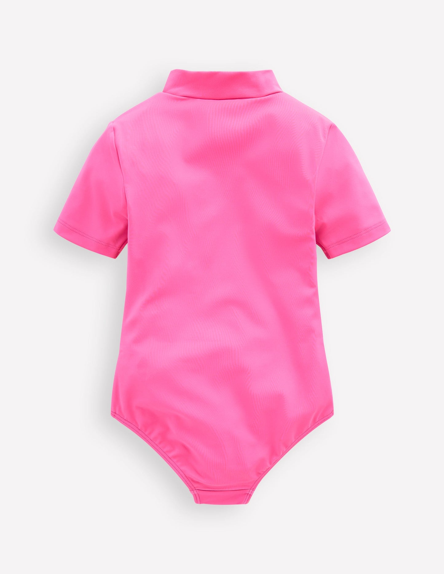 Short-sleeved Swimsuit-Cinnamon Red Sixties Sunrise