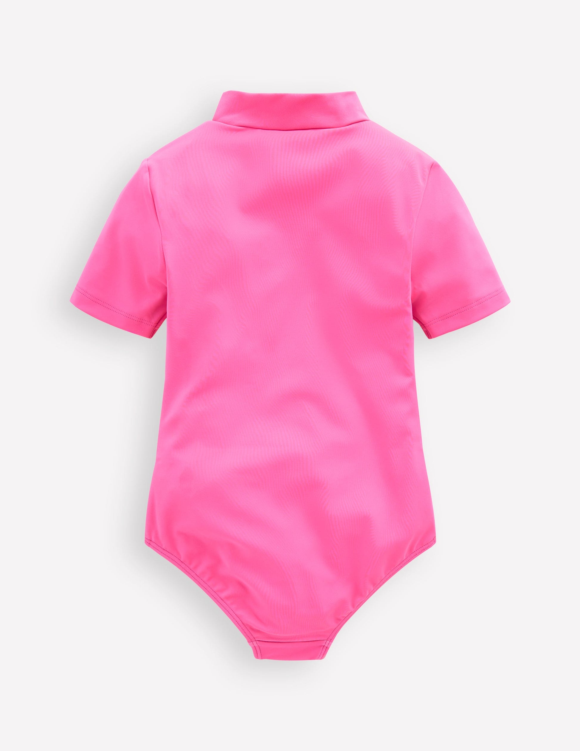 Short-sleeved Swimsuit-Cinnamon Red Sixties Sunrise-2