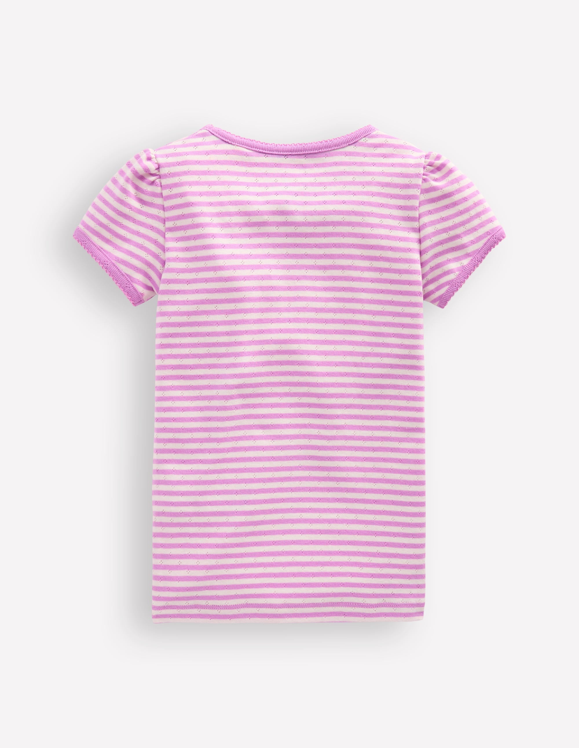 Short Sleeve Pointelle Top-Sugared - Image 2