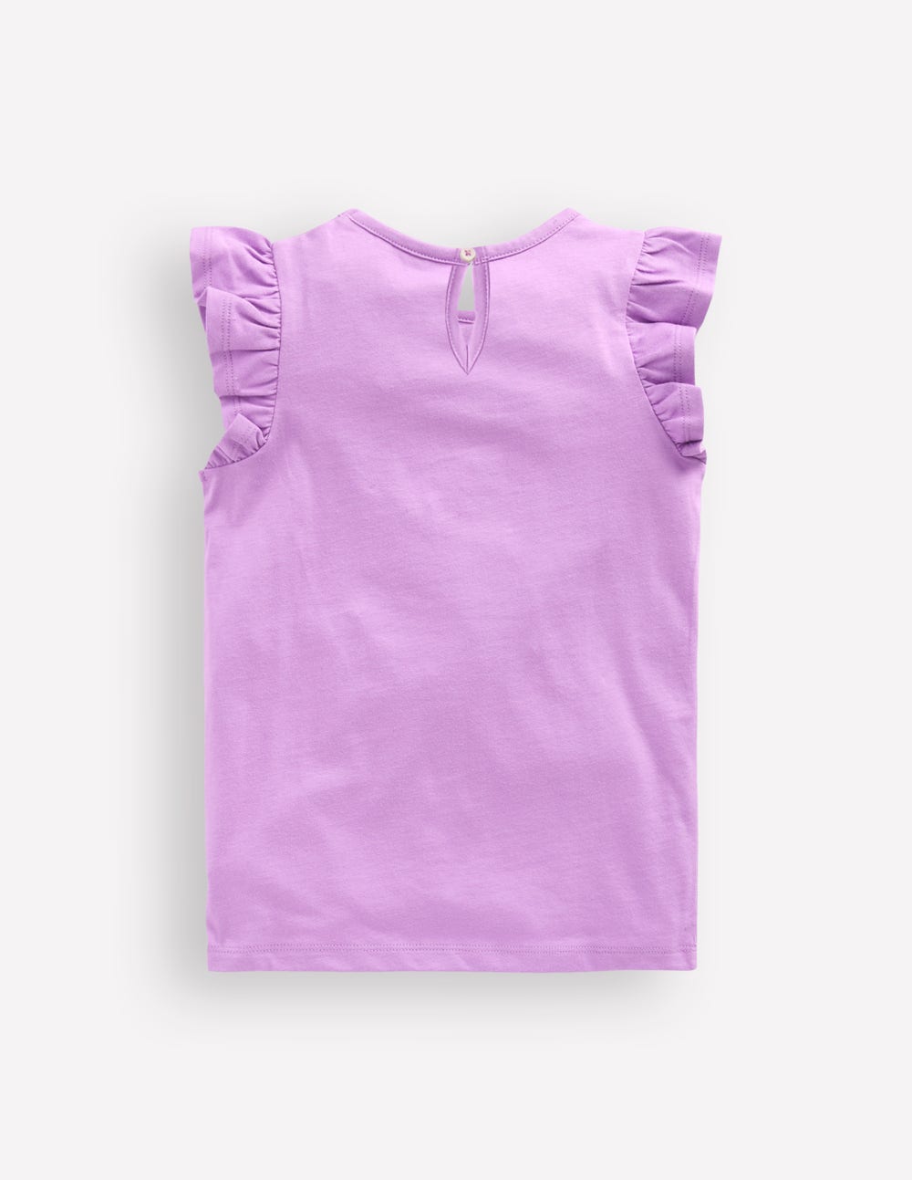 Short Sleeve Frill Logo Top-Purple Milkshake-2