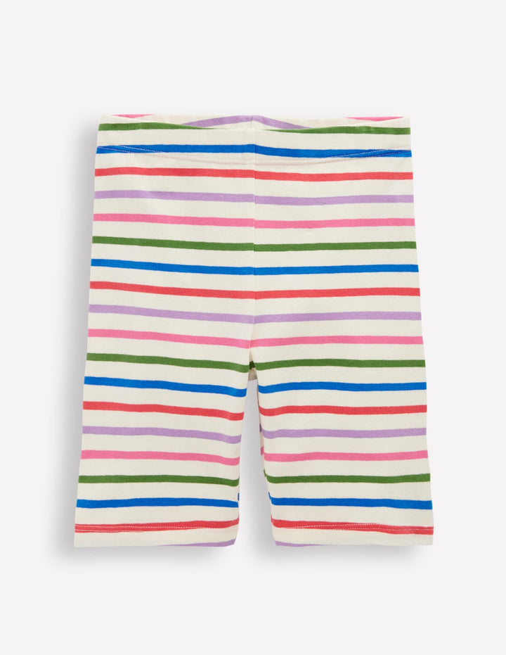 Biker Shorts-Multi Stripe
