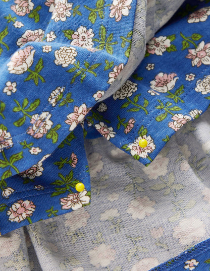 Pleated Jersey Skort-Bluejay Garden Flower-5