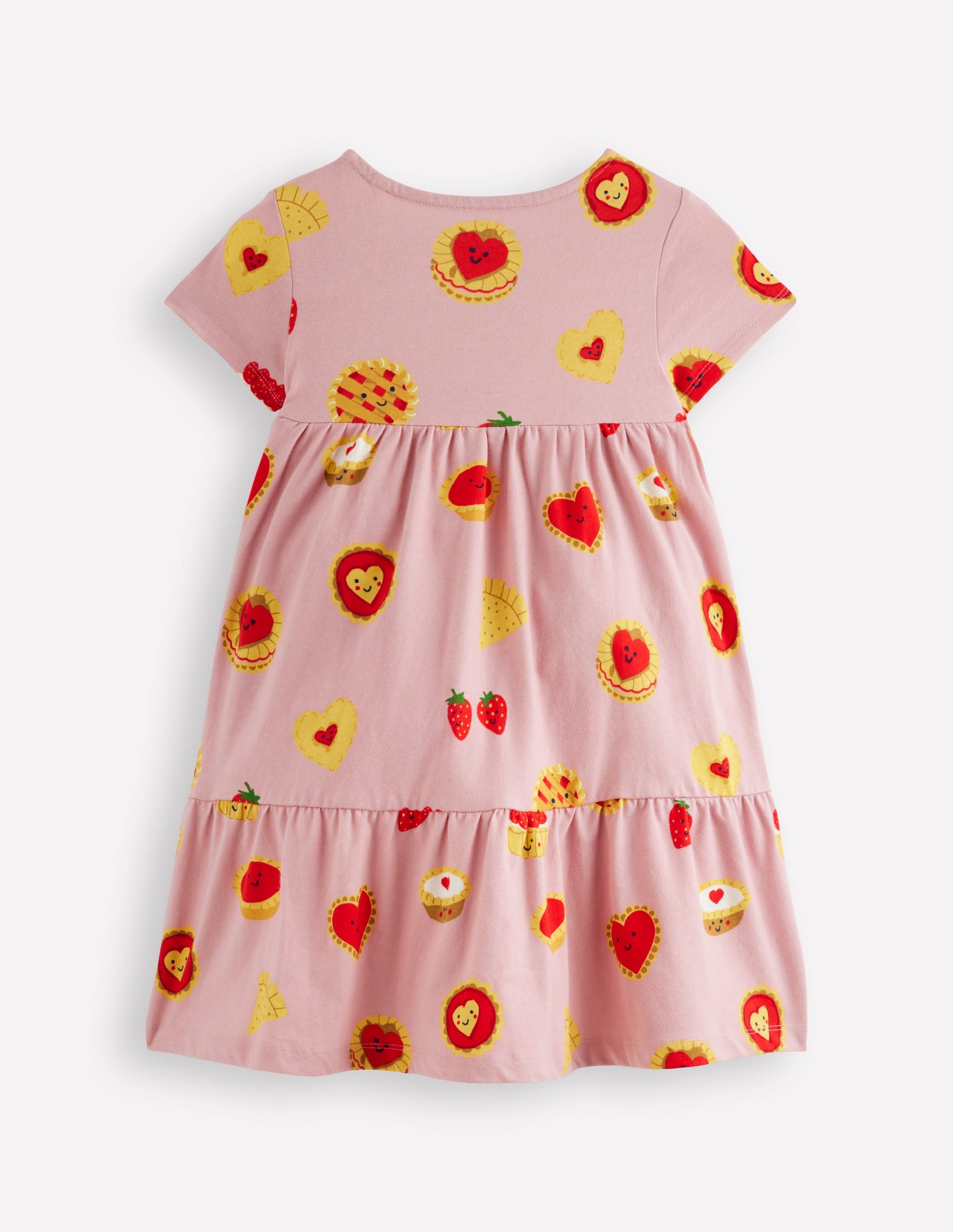 Ariel Twirly Jersey Dress-Vintage Pink Sweet Treats | Boden USA Ariel Twirly Jersey Dress-Vintage Pink Sweet Treats | Boden USA