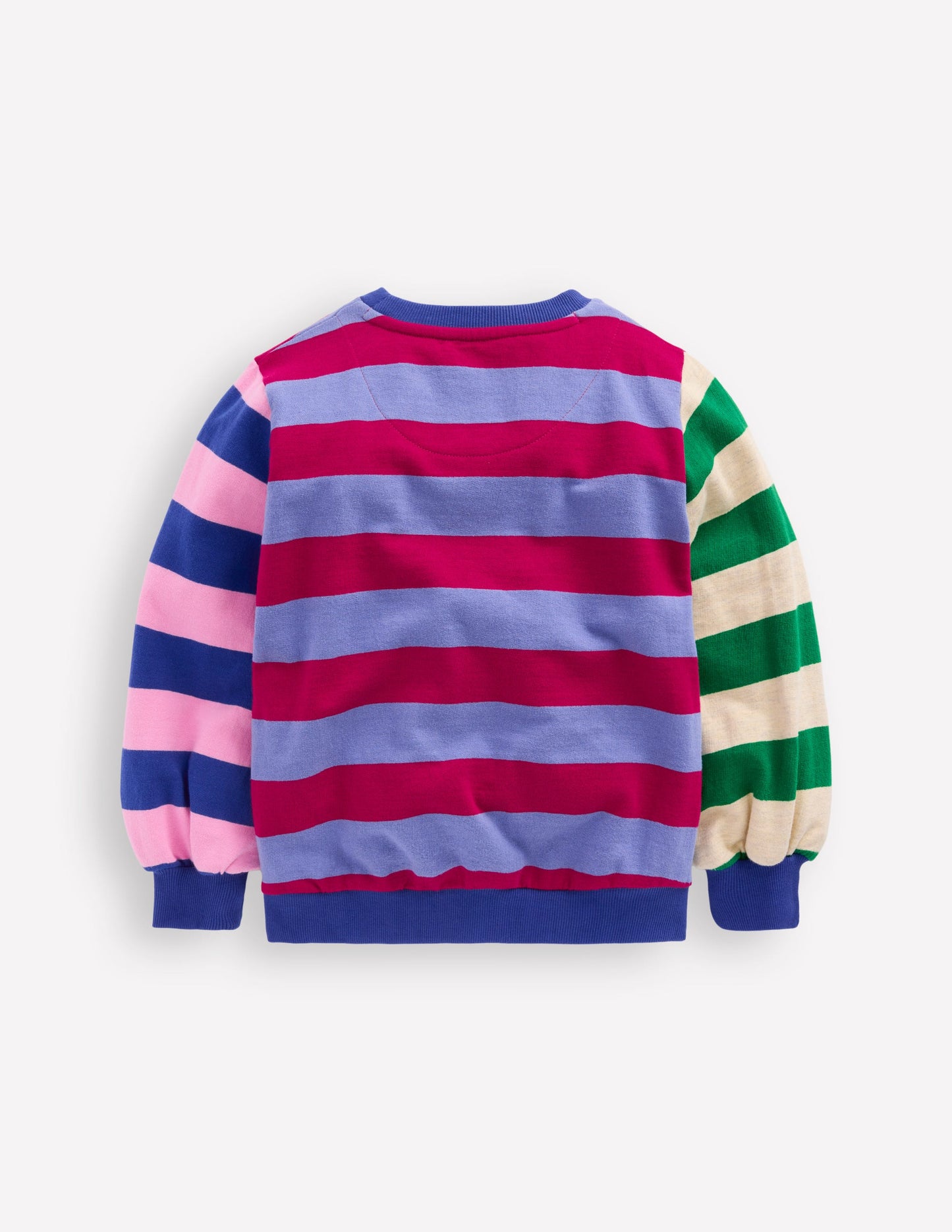 Printed Sweatshirt-Multi Hotch Potch Stripe