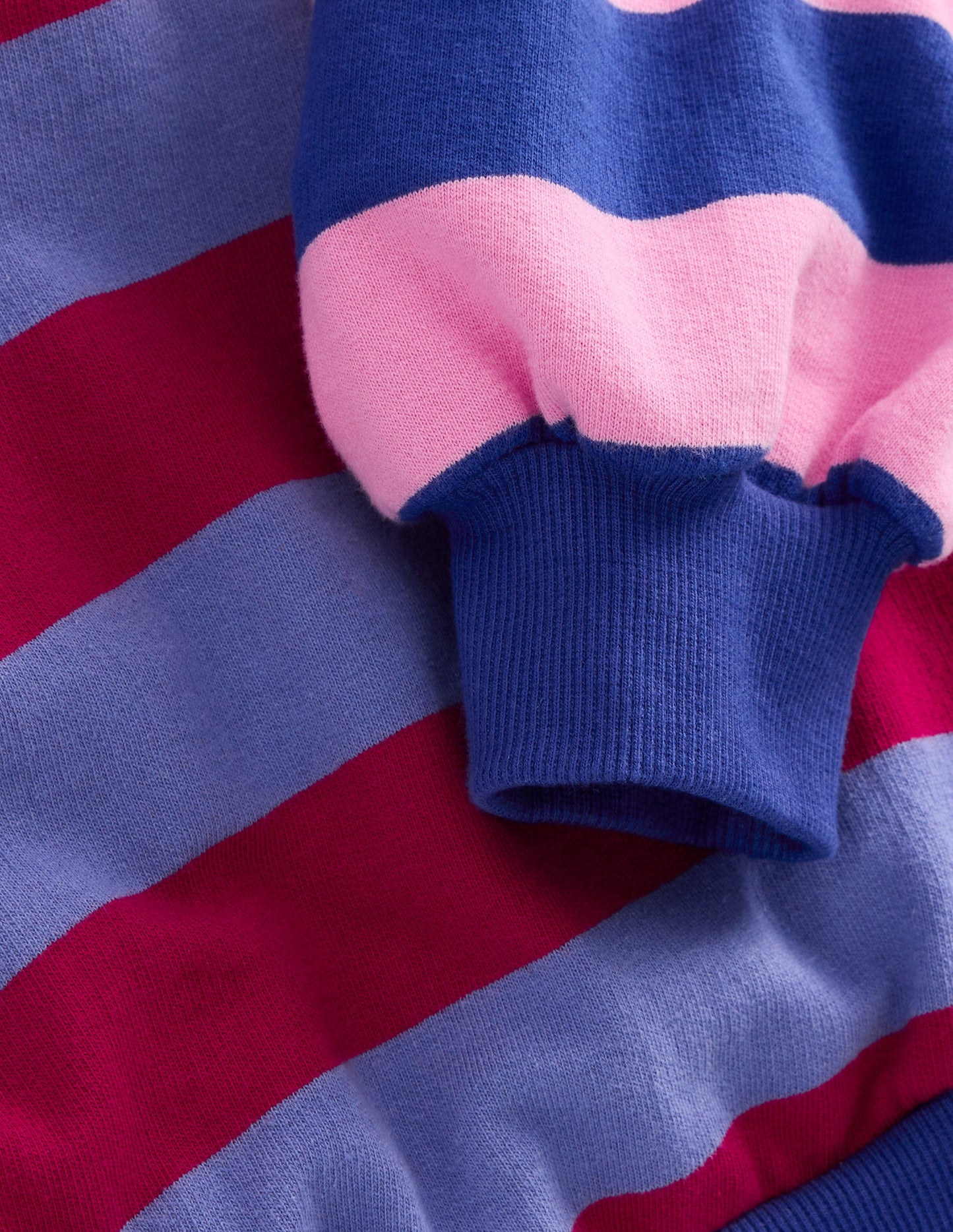 Printed Sweatshirt-Multi Hotch Potch Stripe