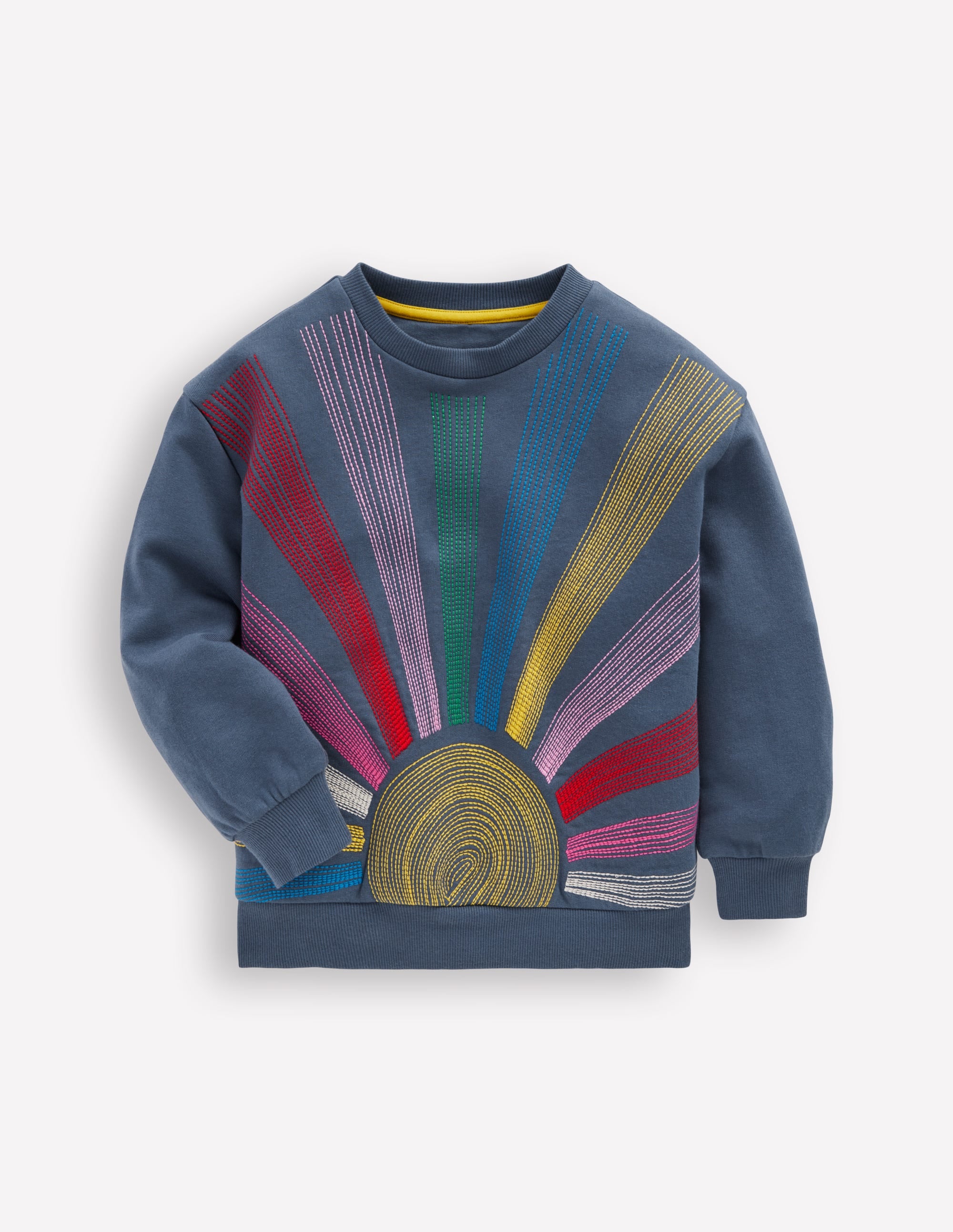 Bobbie Appliqué Sweatshirt-Vintage Indigo Sun - Image 1