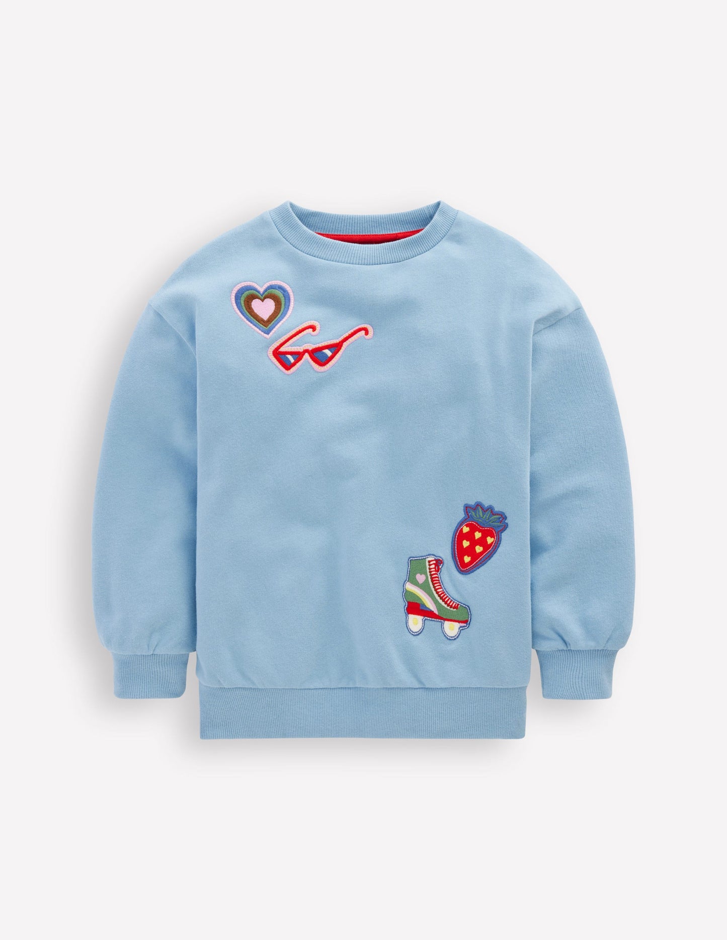 Bobbie Appliqué Sweatshirt-Glacier Lake Badges