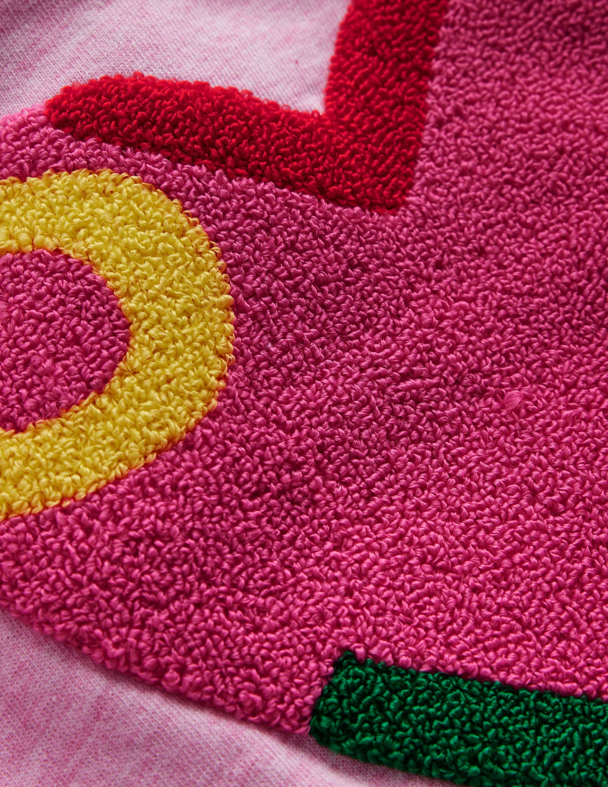 Bobbie Appliqué Sweatshirt-Pink Marl Love-3