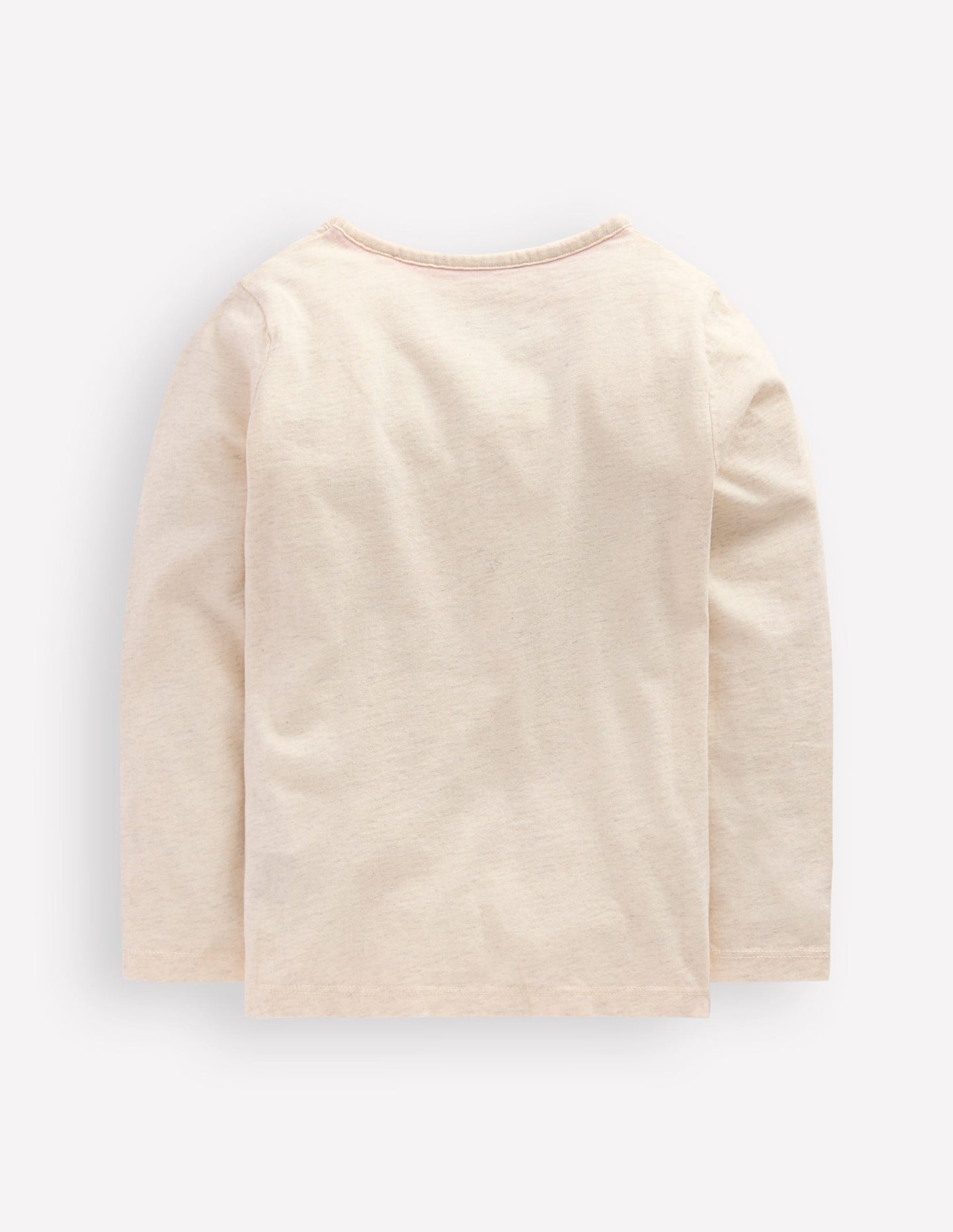 Long Sleeve Bouclé T-shirt-Oatmeal Marl Rollerskate
