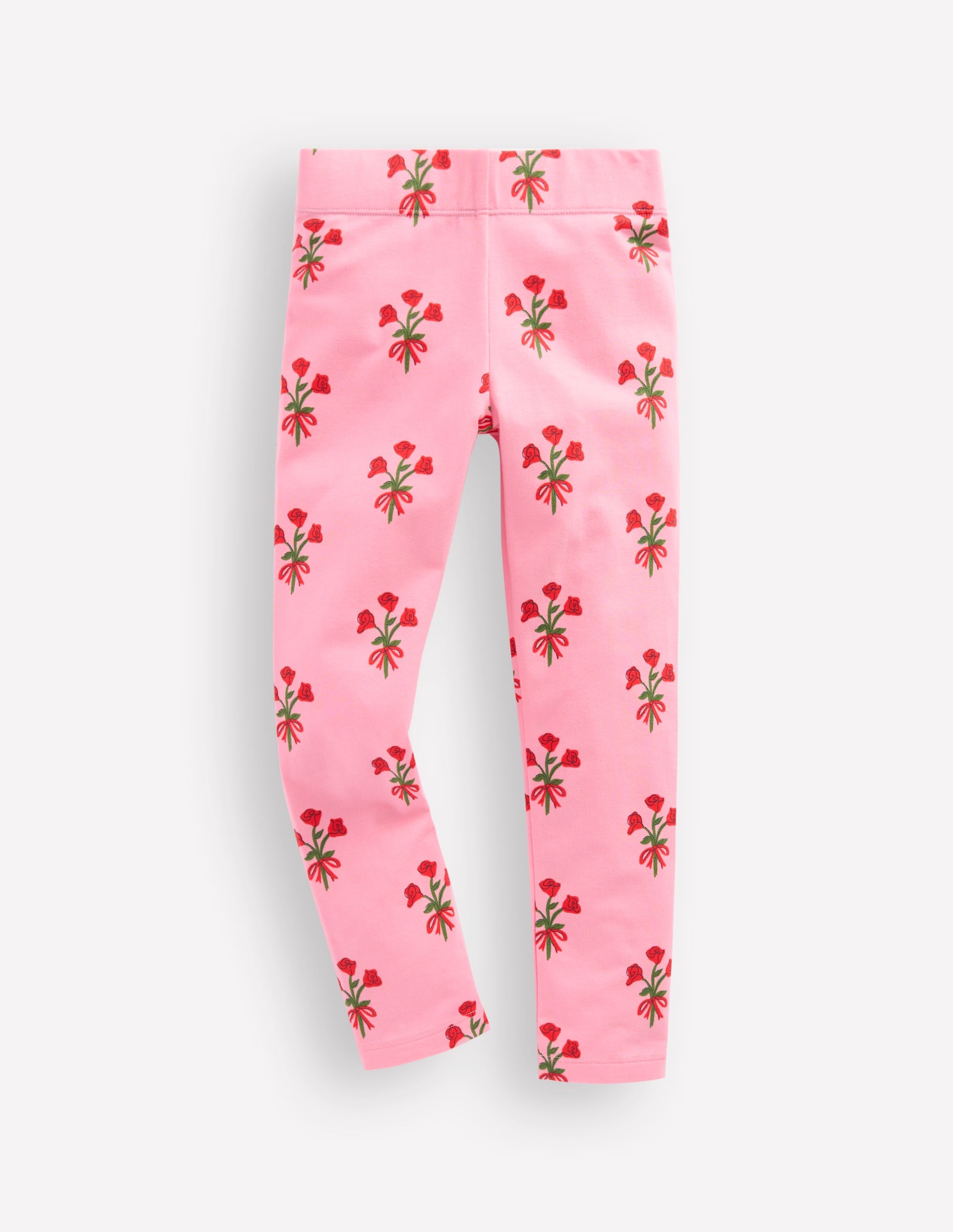 Fun Leggings-Bubblegum Pink Posy - Image 1