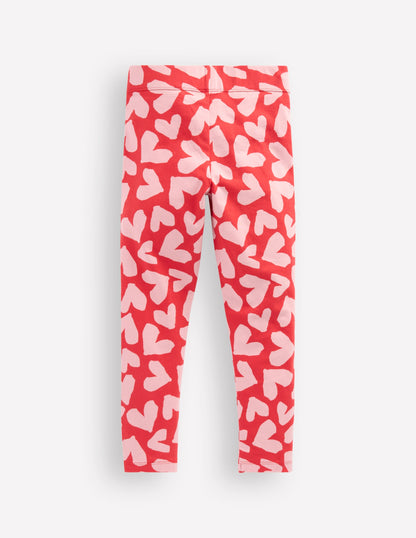 Fun Leggings-Red Hearts-2