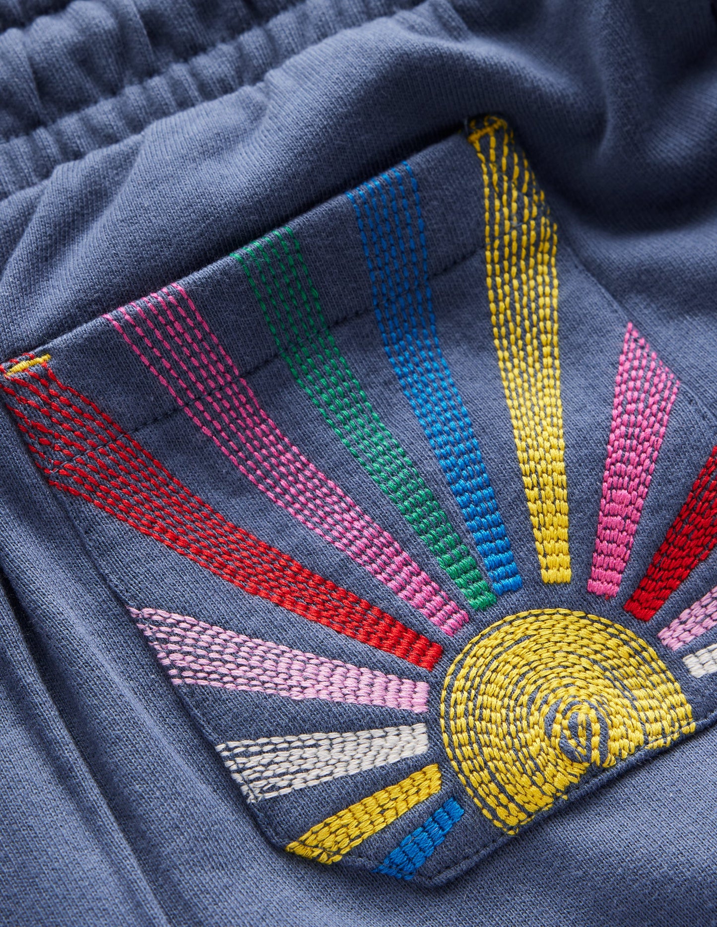 Bobbie Appliqué Sweatpants-Vintage Indigo Sun