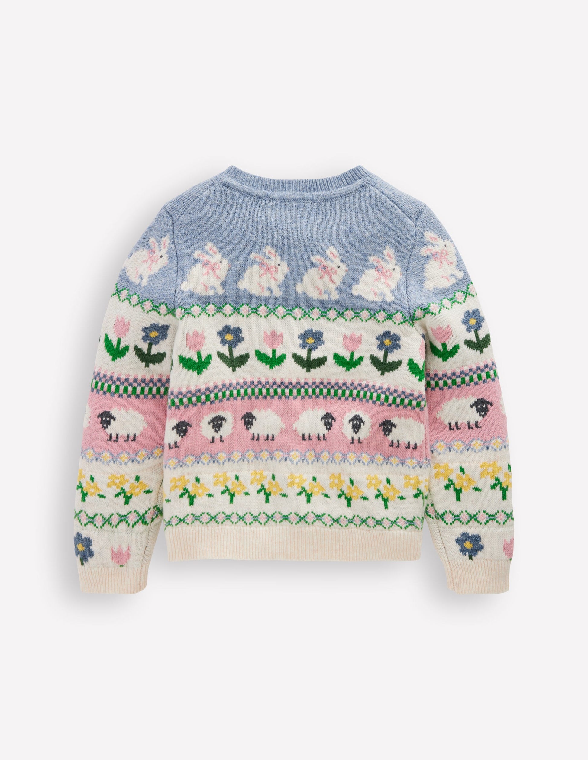 Edie Fair Isle Cardigan-Glacier Blue Bunny Fair Isle-3