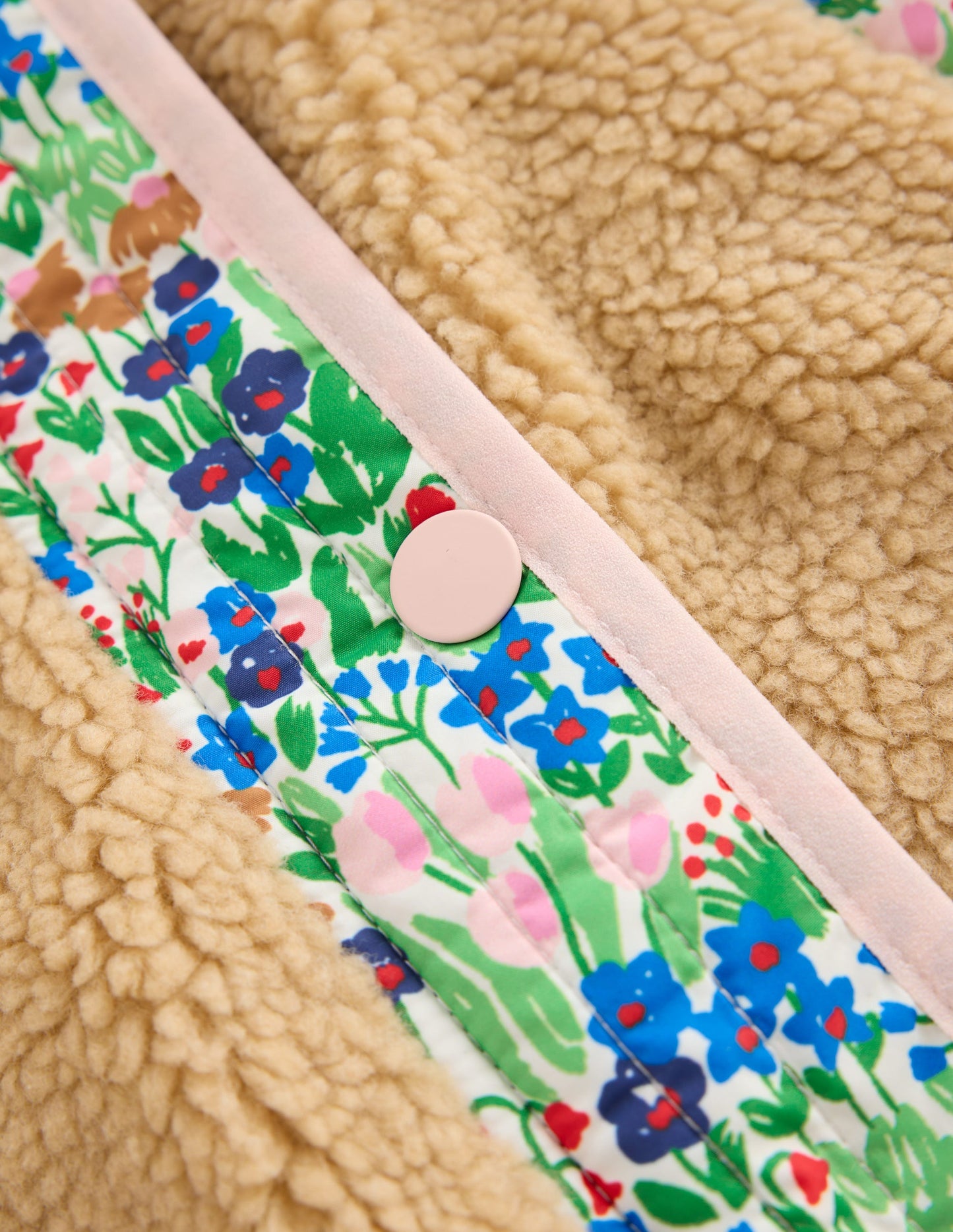 Janie Borg Mix Jacket-Blue Spring Flowerbed