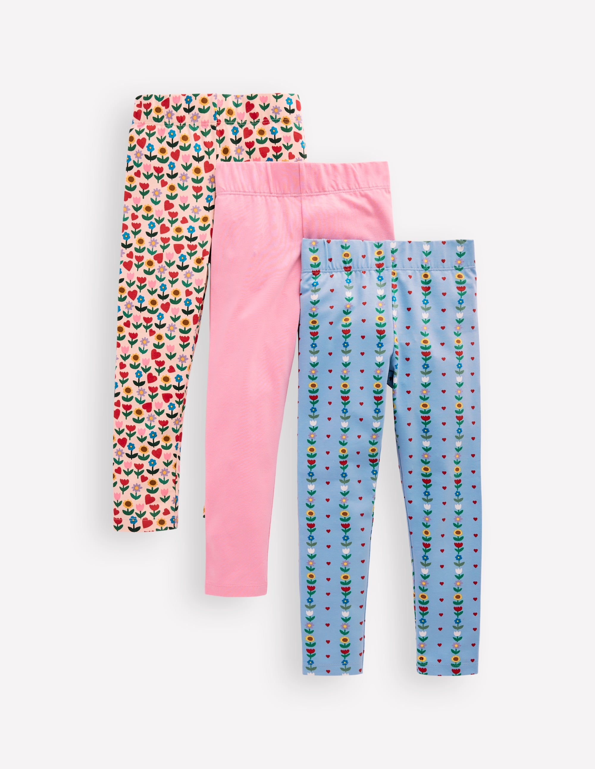 3-pack Leggings-Multi Sunflower Garden - Image 1