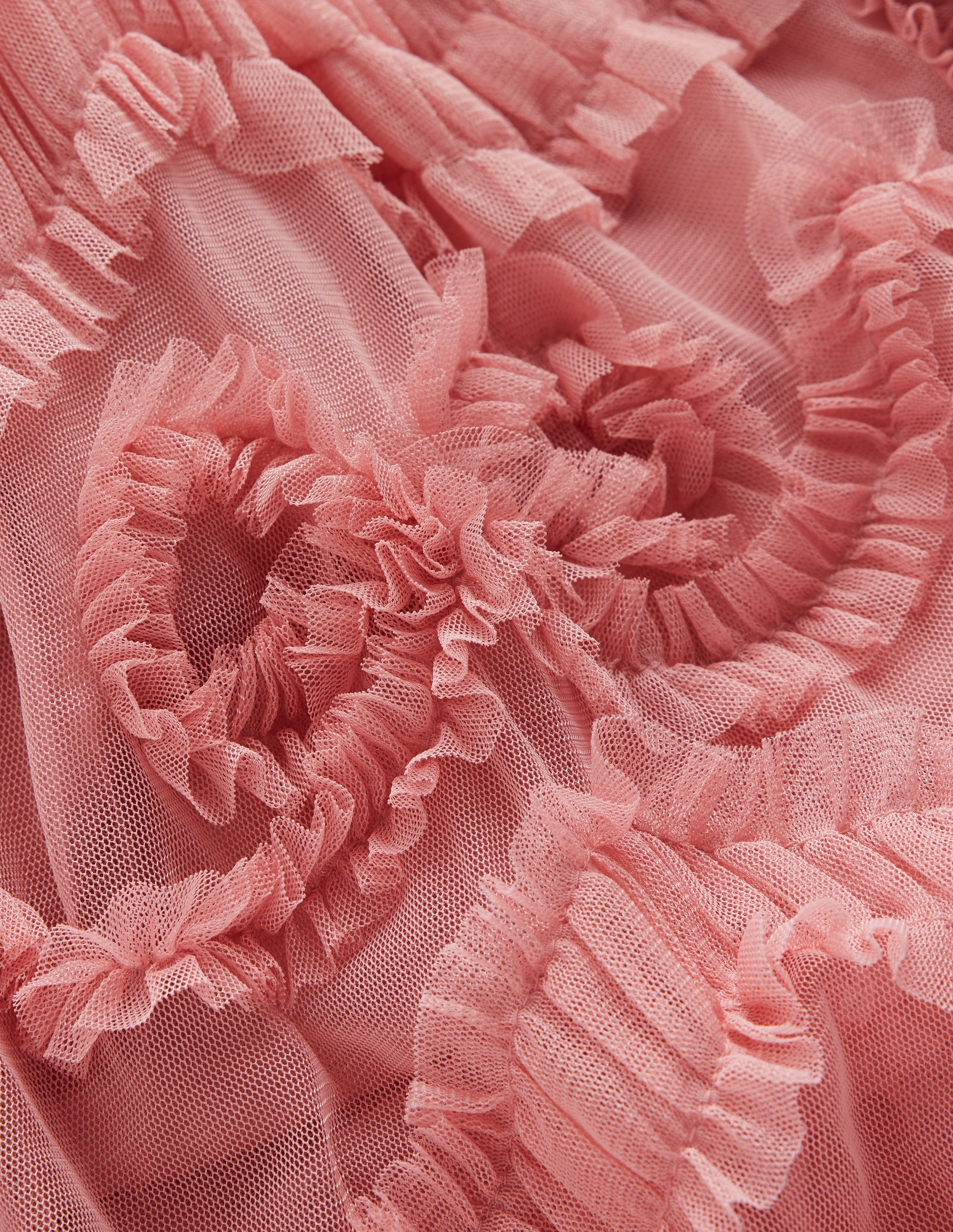 Tulle Bow Occasion Dress-Almond Pink-4