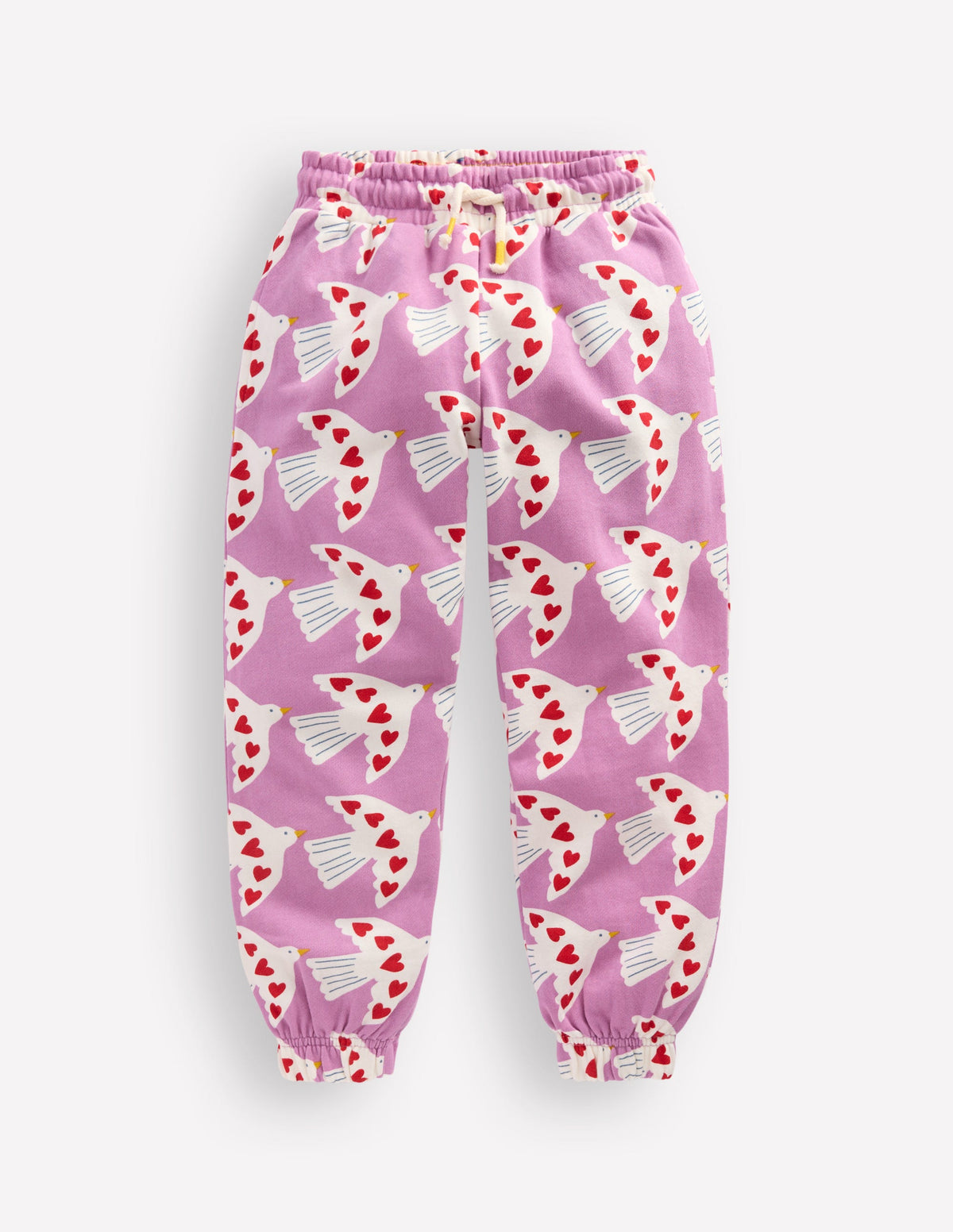 Fun Printed Joggers-Purple Doves - Image 1