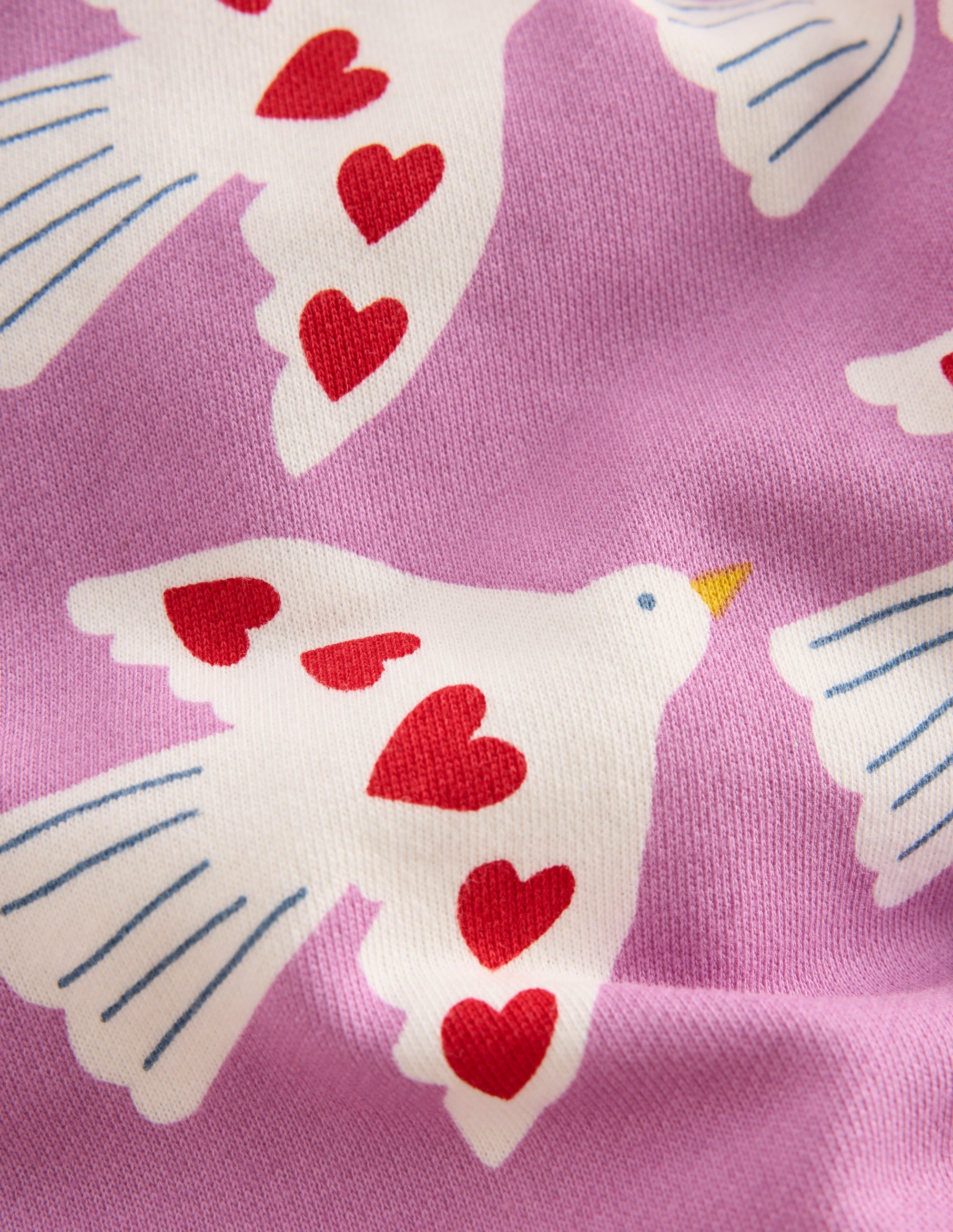 Fun Printed Joggers-Purple Doves - Image 3