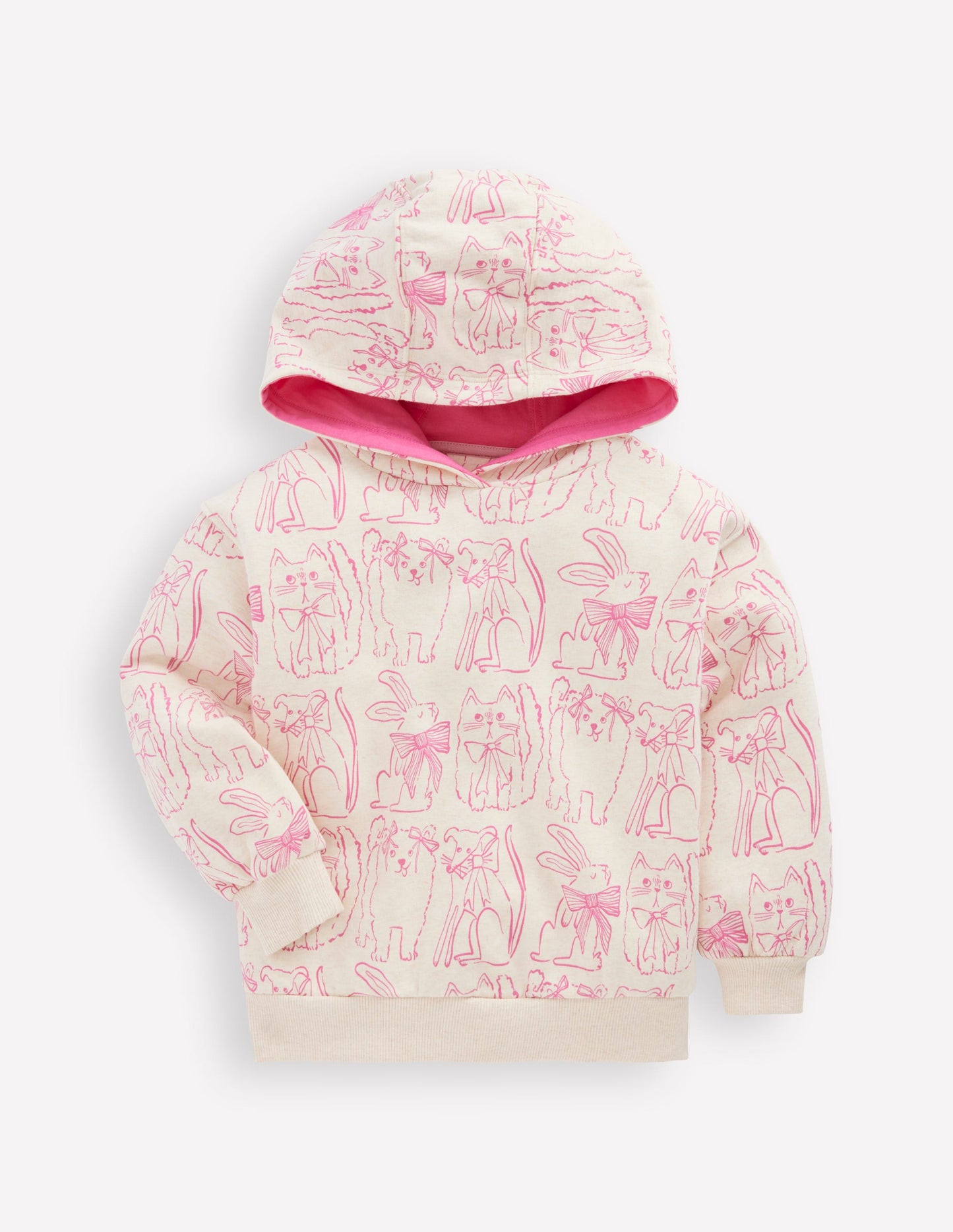 Printed Hoody-Oatmeal Pets