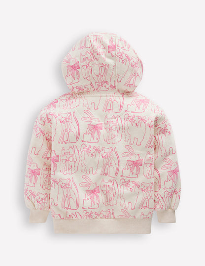 Printed Hoody-Oatmeal Pets-6
