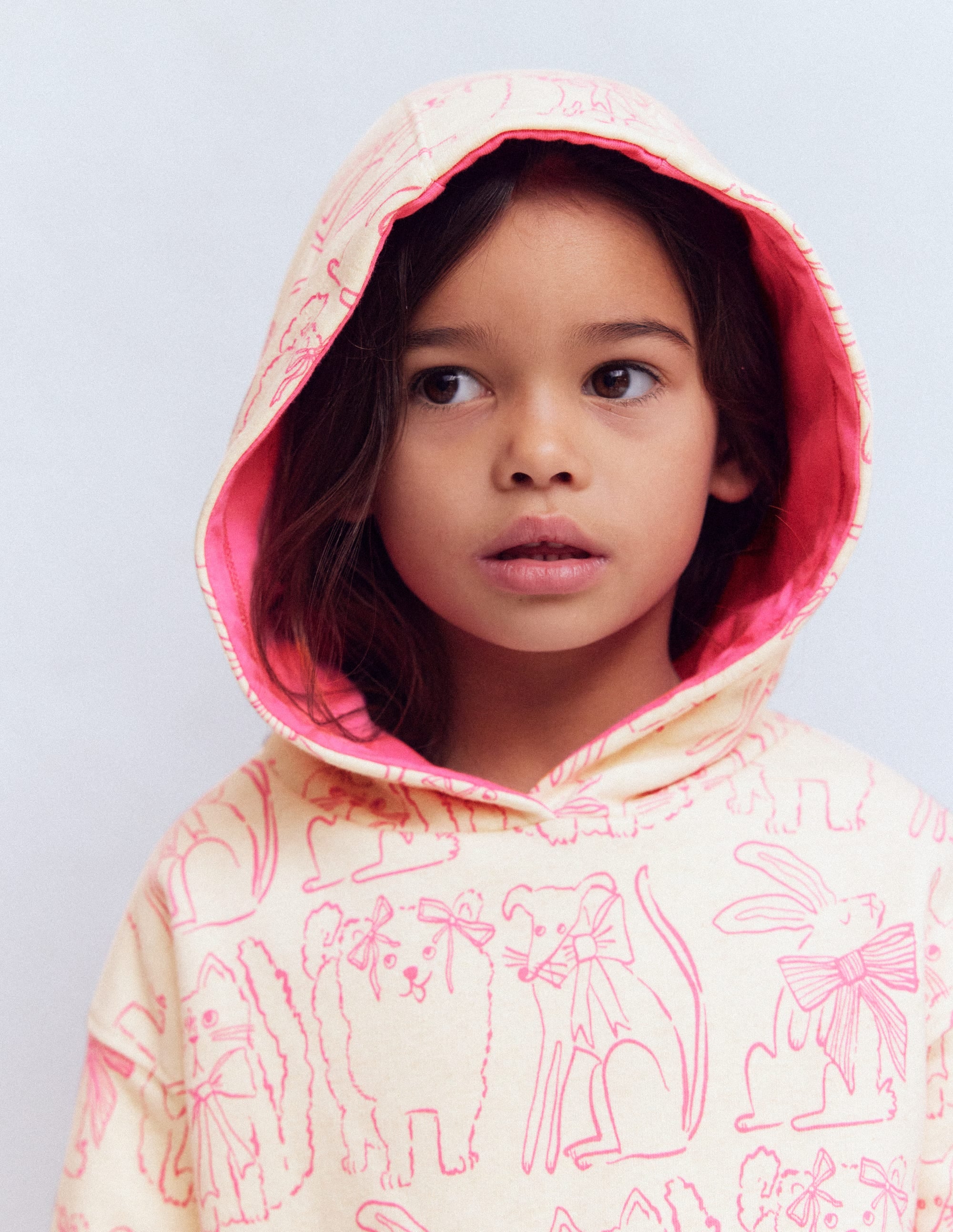 Printed Hoody-Oatmeal Pets - Image 2