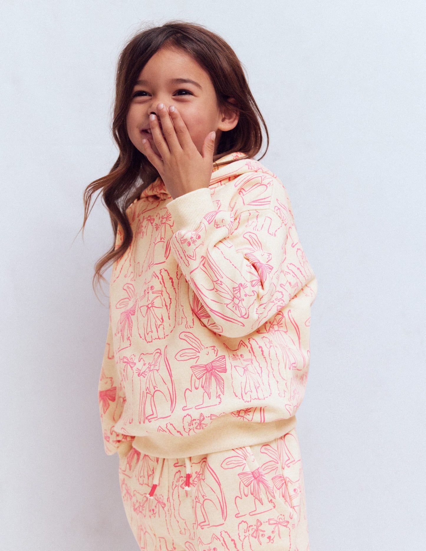 Printed Hoody-Oatmeal Pets