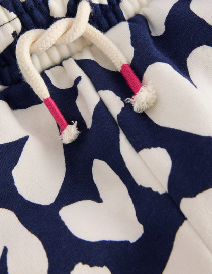 Printed Cosy Sweatpants-Navy Hearts-3