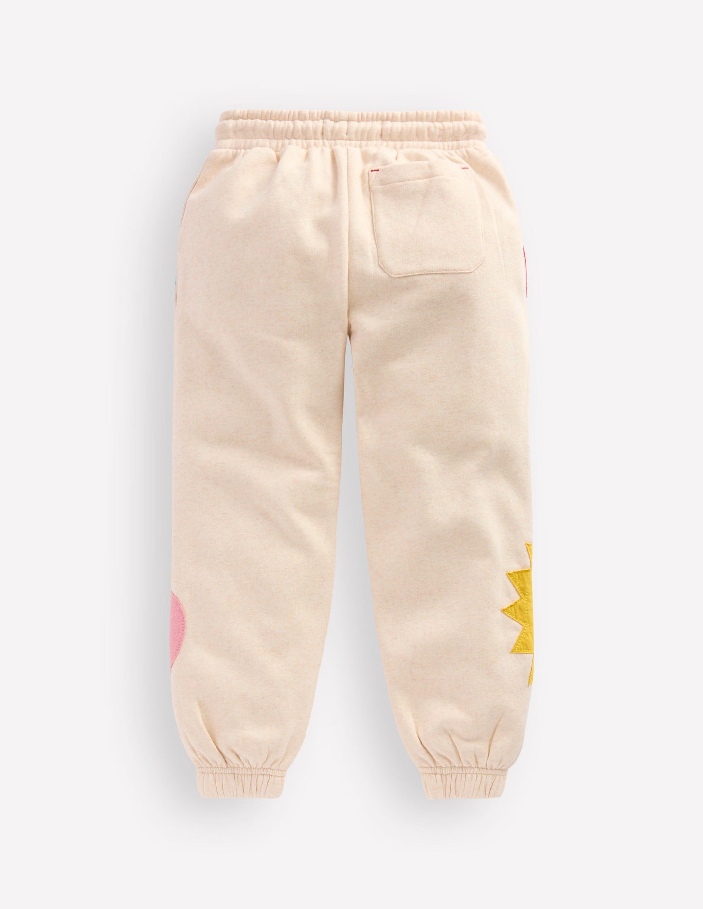 Printed Cosy Sweatpants-Applique Shapes