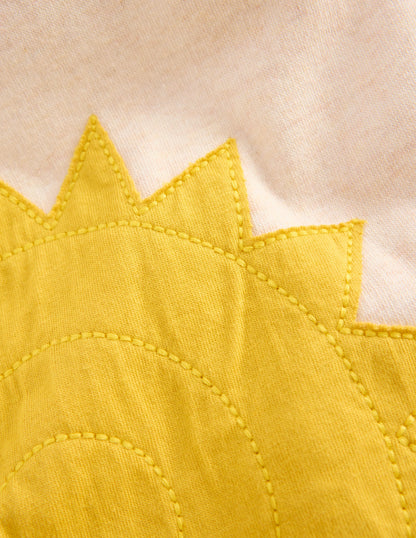 Printed Cosy Sweatpants-Applique Shapes-4