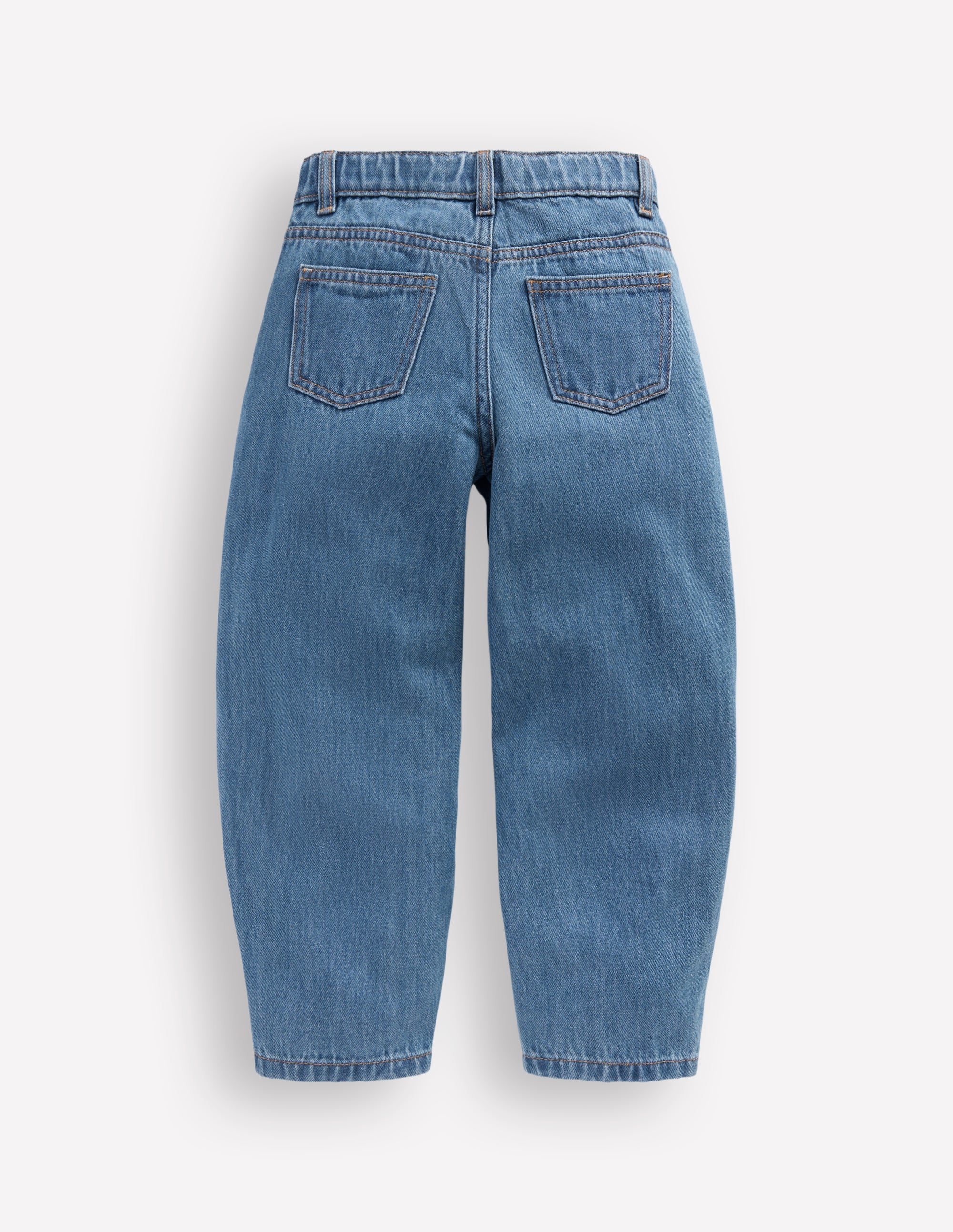 Barrel Leg Jeans-Mid Vintage Denim - Image 2