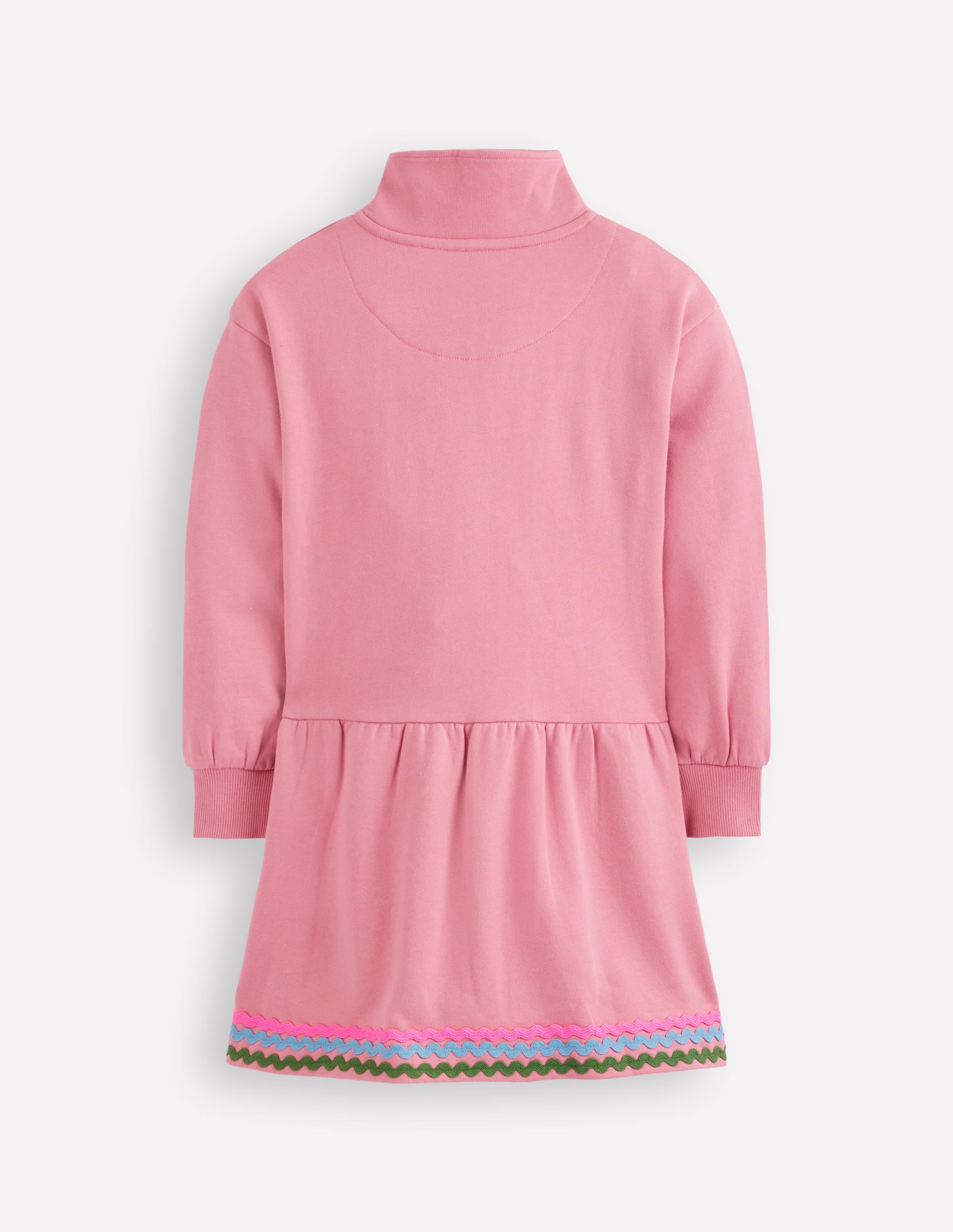 Half Zip Sweat Dress-Pink Haze | Boden USA