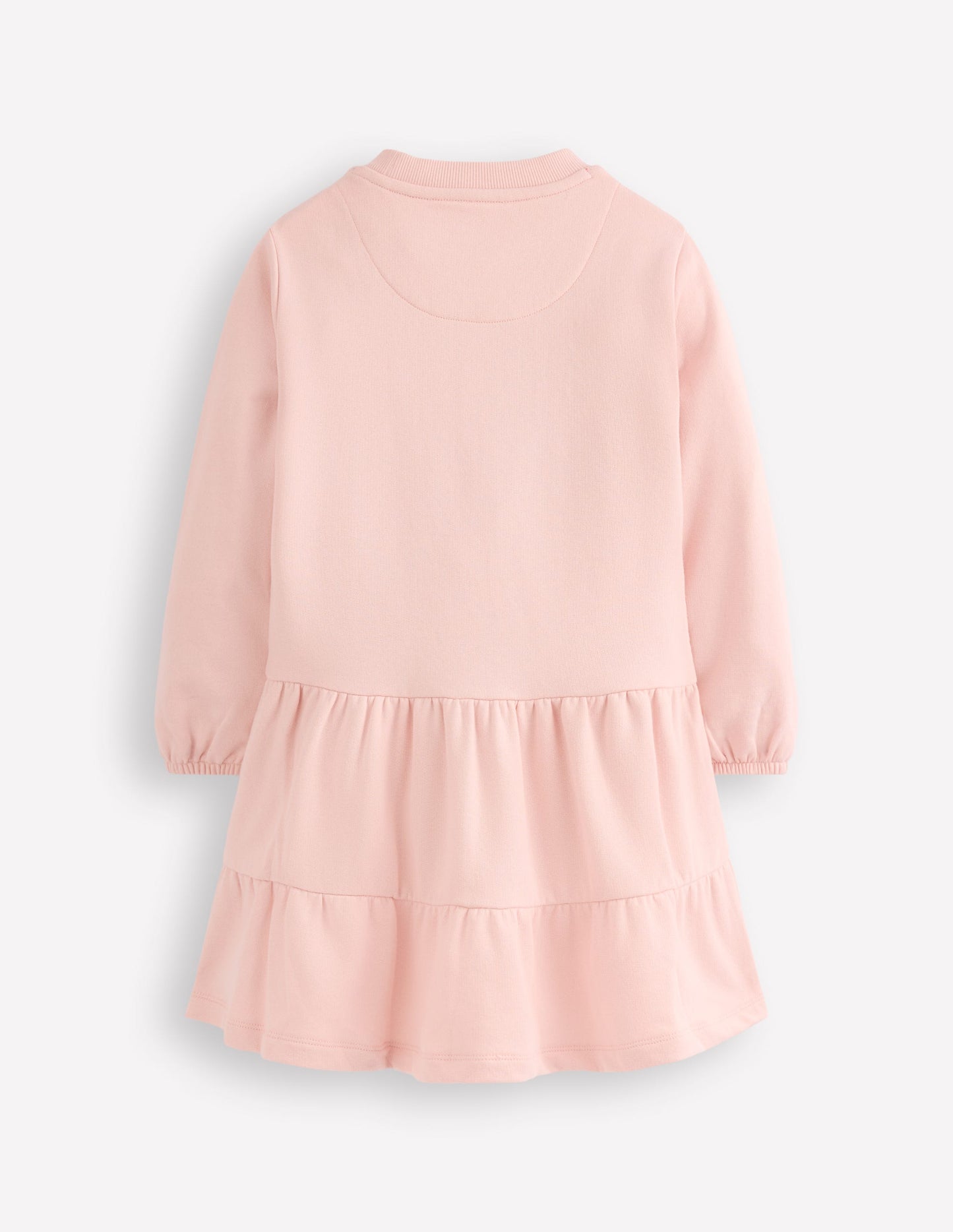 Drop Waist Sweatshirt Dress-Chalk Pink Appliqué