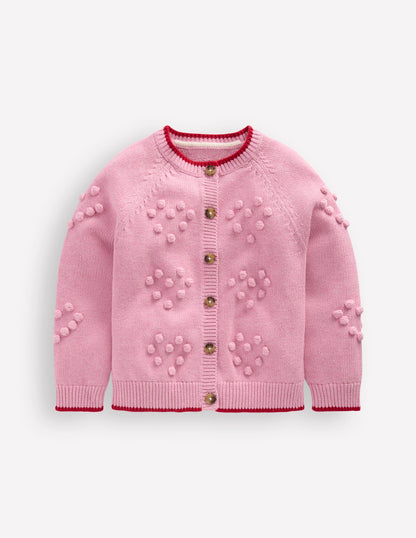 Pretty Bobble Cardigan-Formica Pink-2