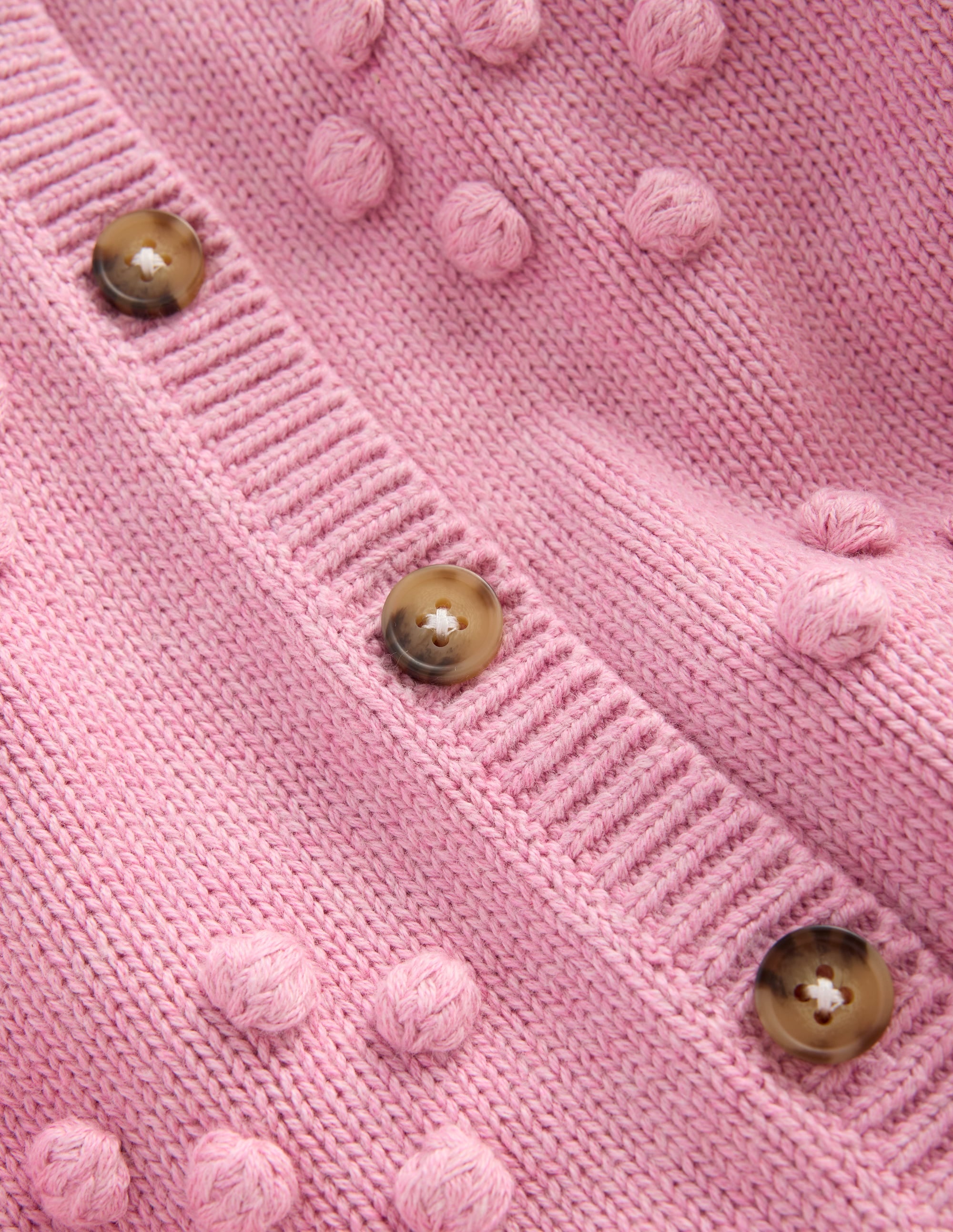 Pretty Bobble Cardigan-Formica Pink - Image 3