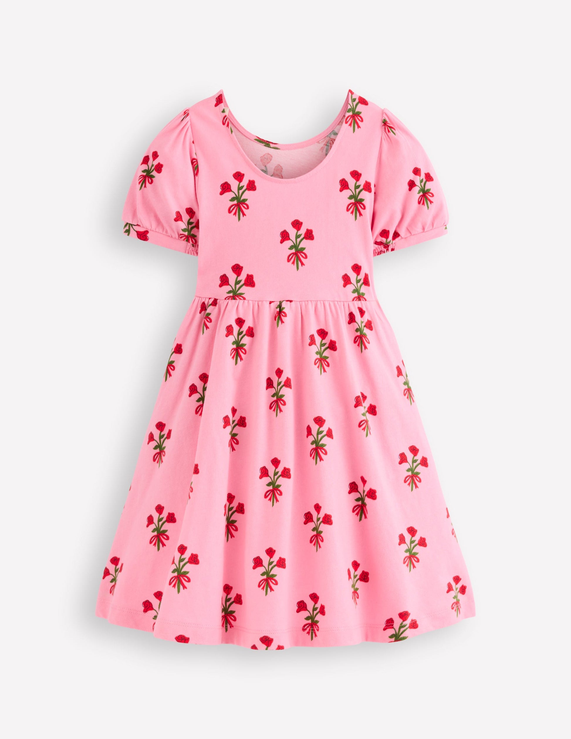 Ballerina Jersey Dress-Bubblegum Pink Posy-2
