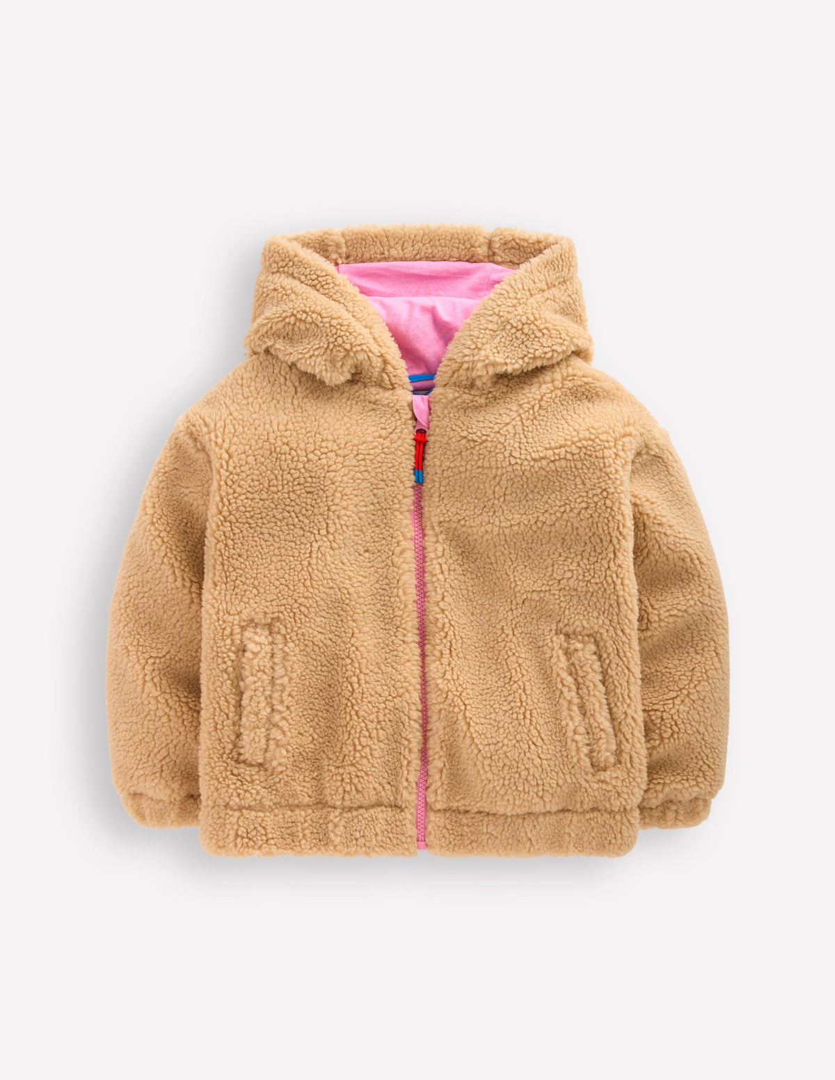 Relaxed Borg Zip-through-Love Applique Borg - Image 1