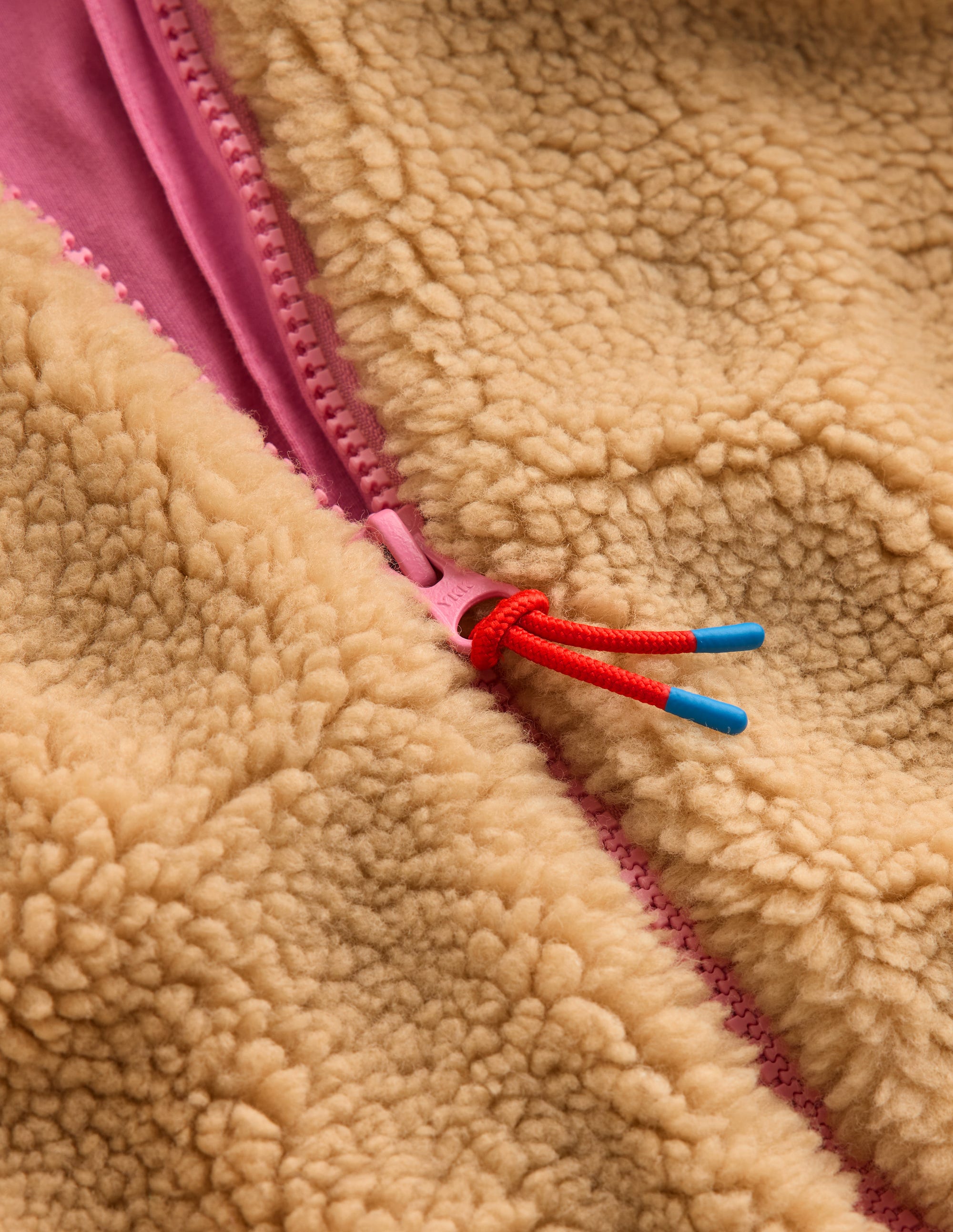 Relaxed Borg Zip-through-Love Applique Borg - Image 3