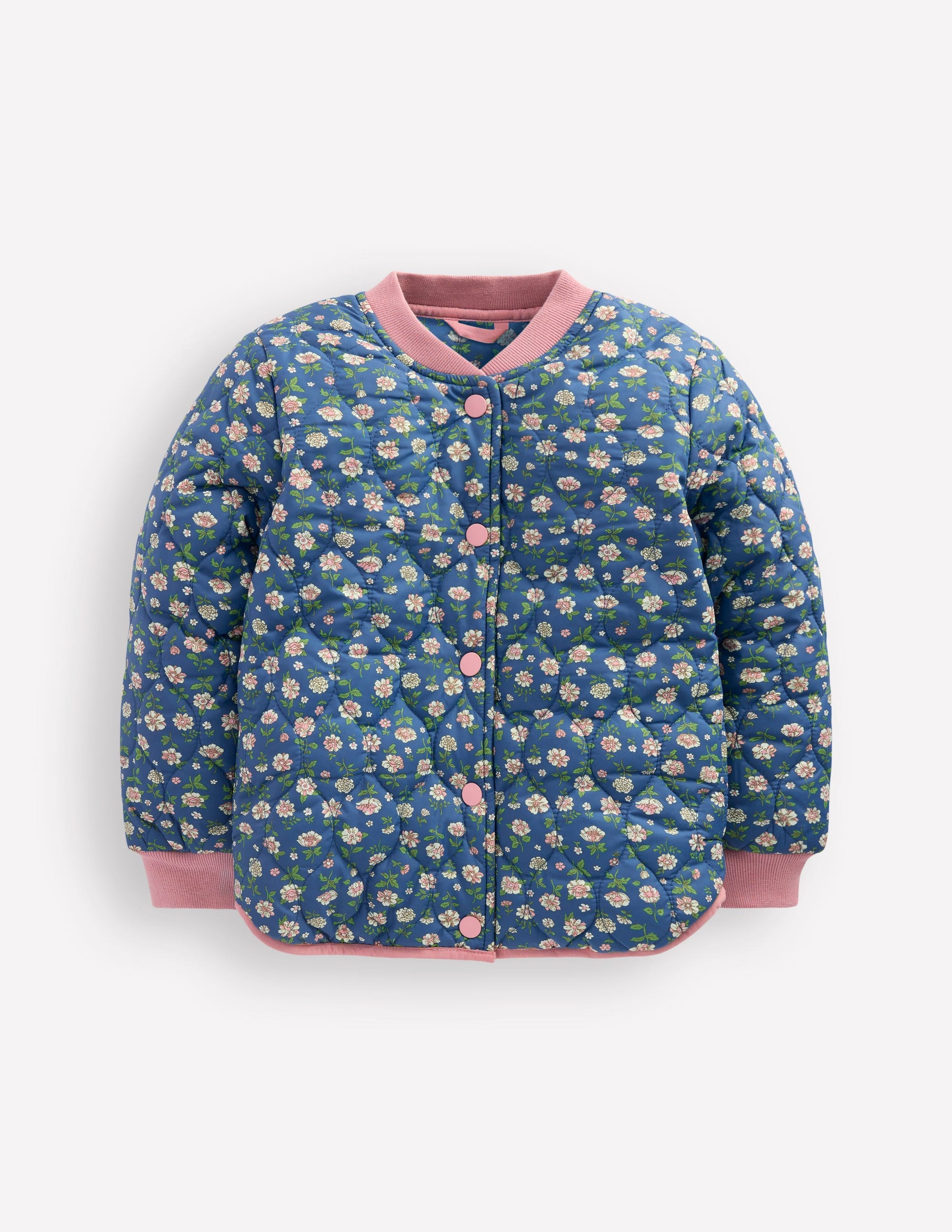 Fun Bomber Jacket-Borg Blue Floral-5